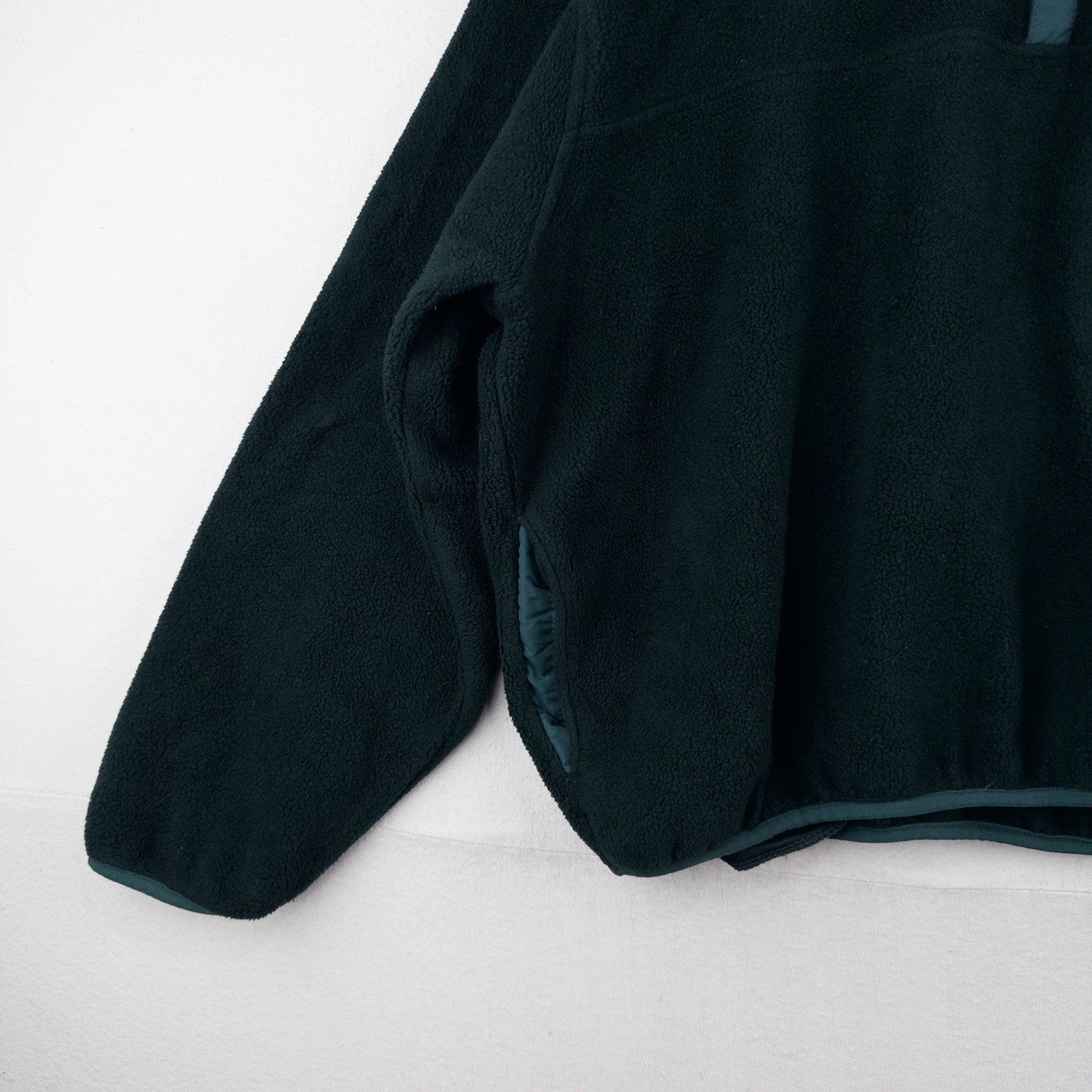 80’s Vtg LL Bean Snap Green Fleece Cursive Logo Pullover Men’s 2XL (54) USA