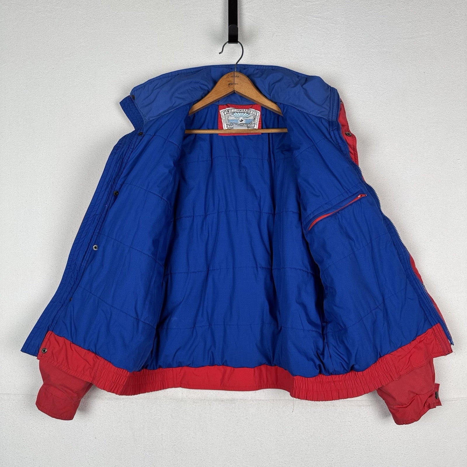 Vtg 80’s William Barry Struggle Gear Mountain Ski Jacket Men's Large Colorblock