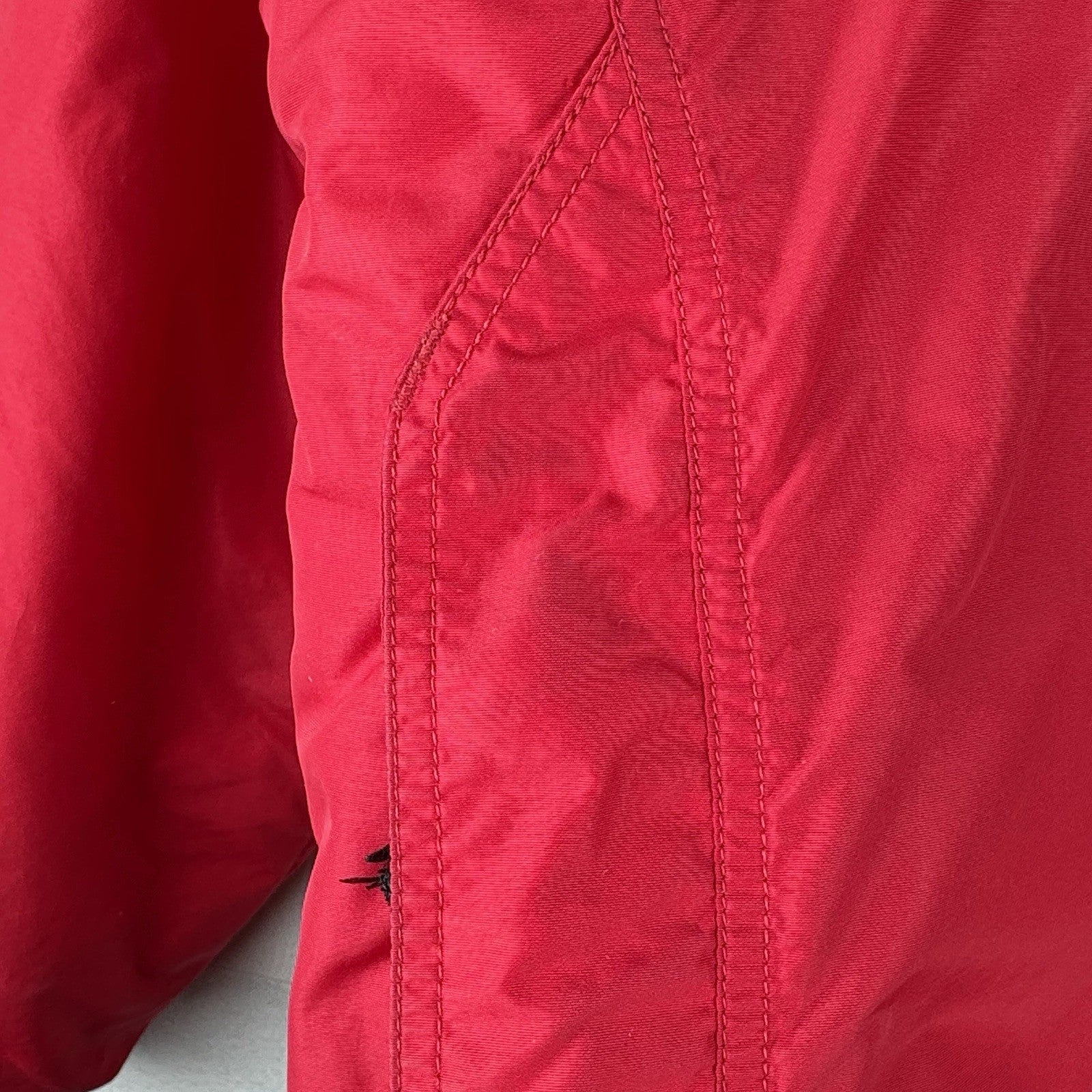 90’s Vtg Columbia Sportswear Portland Women's Large Red Hooded Parka Jacket Coat