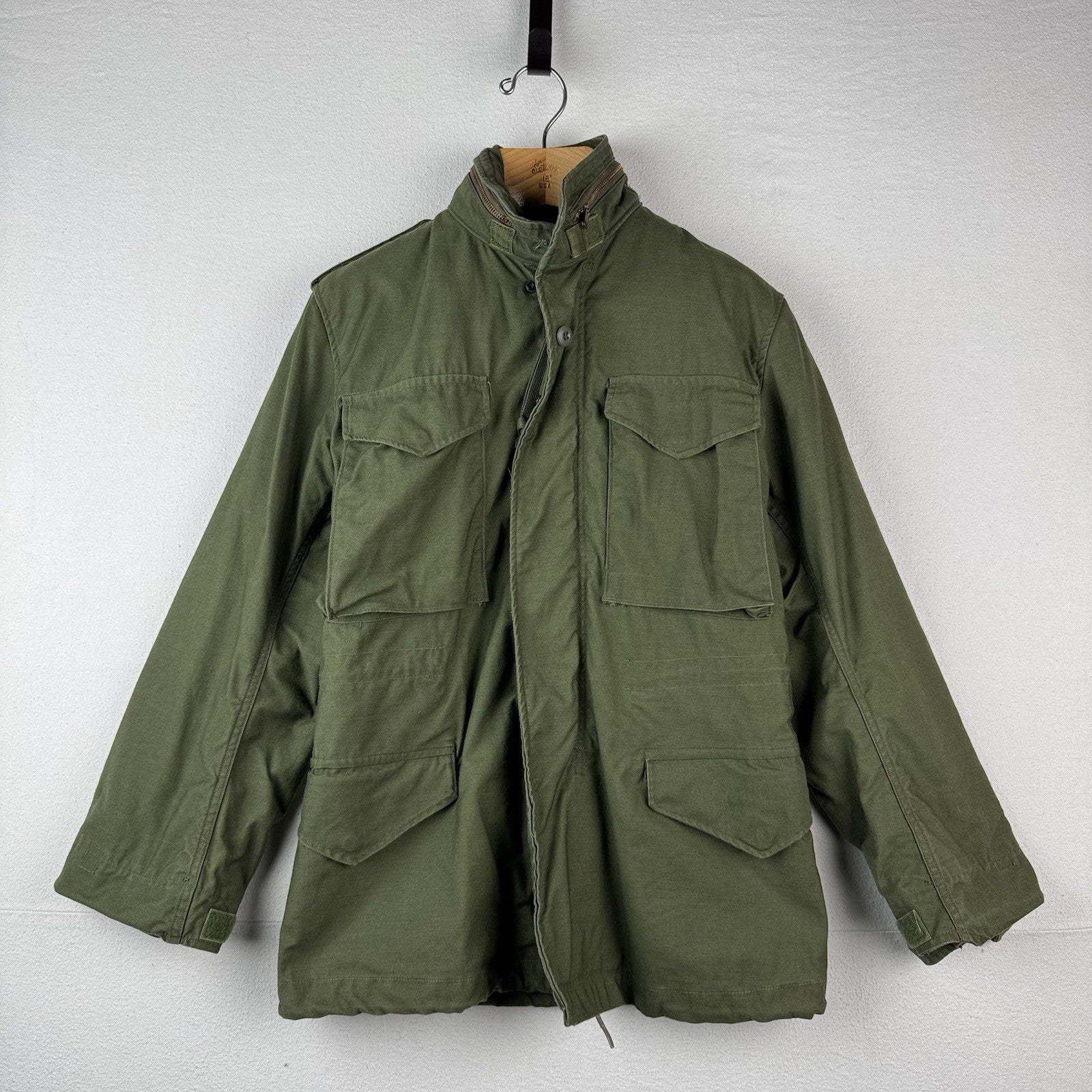 70’s Vtg Military Cold Weather Field Coat Jacket Size X-Small Regular OG-107