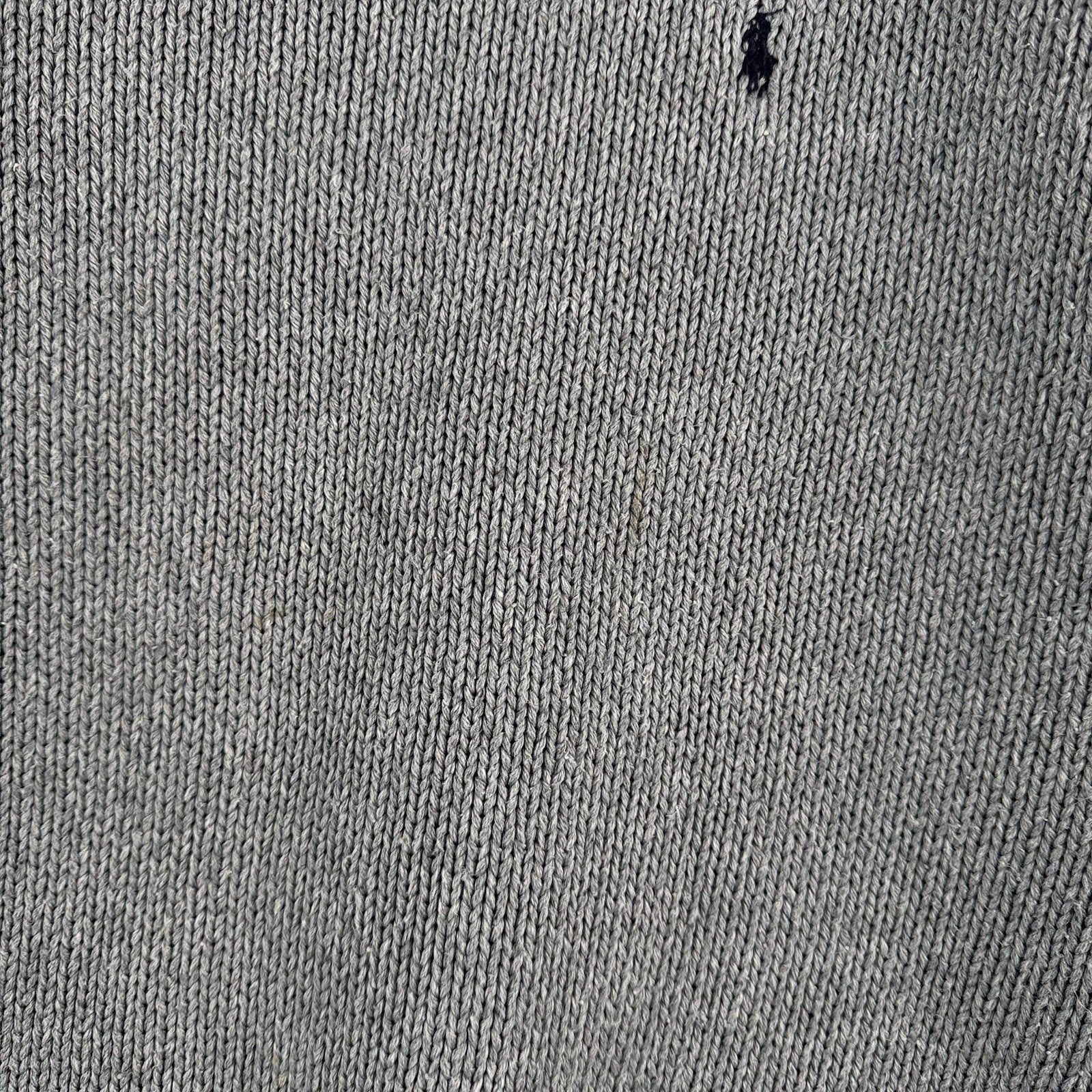 90’s Vintage Polo Ralph Lauren Knit Sweater Men’s XL Gray Cotton Crew Neck