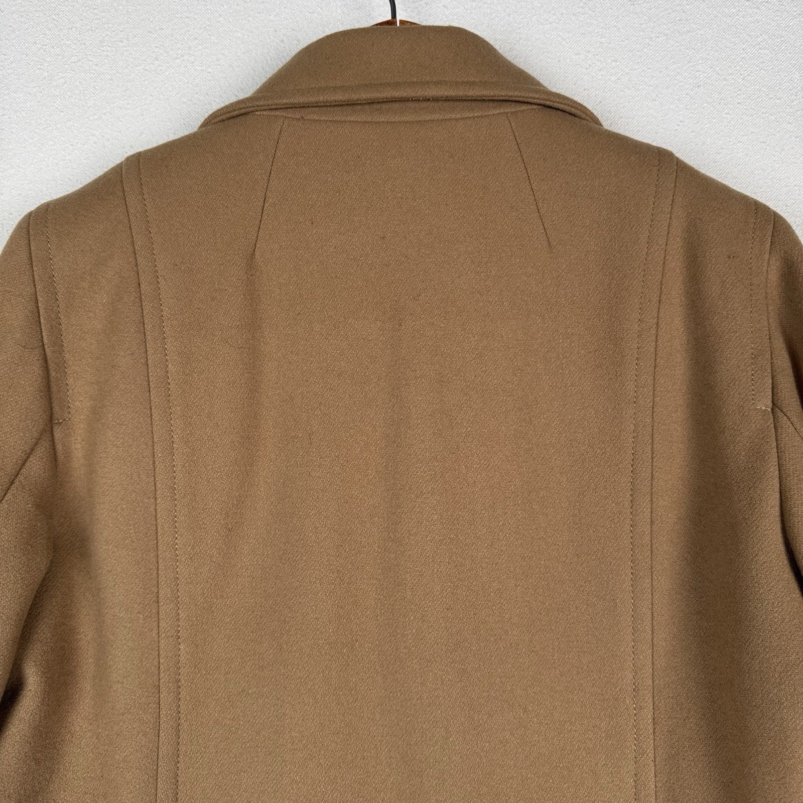 J.Crew Women's Camel Wool Thinsulate Lined Peacoat Large