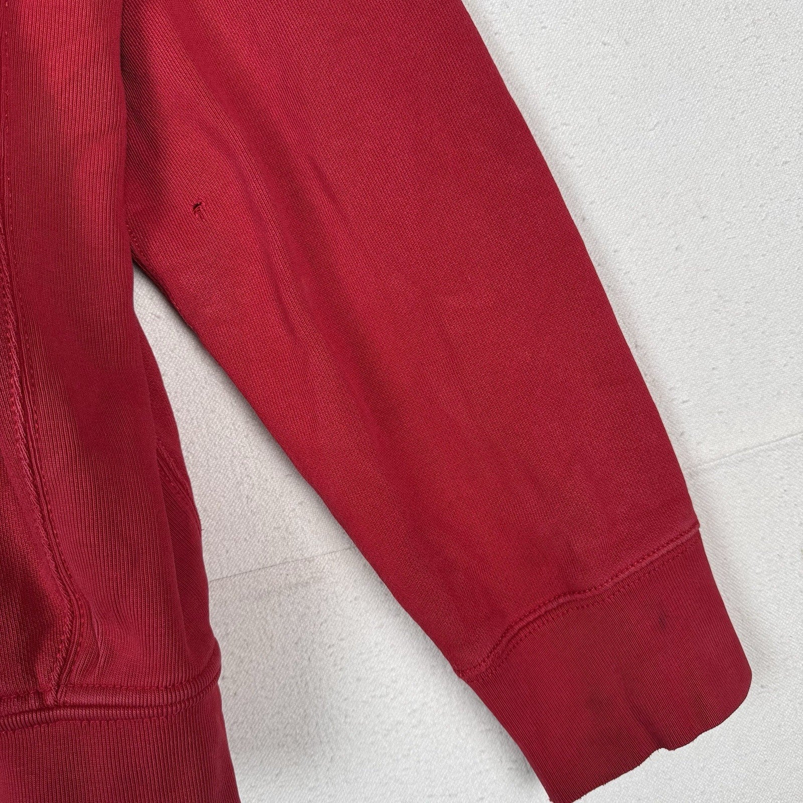 Vintage Polo Ralph Lauren Thermal Hood Hoodie Mens 2XL Full Zip Red Sweatshirt