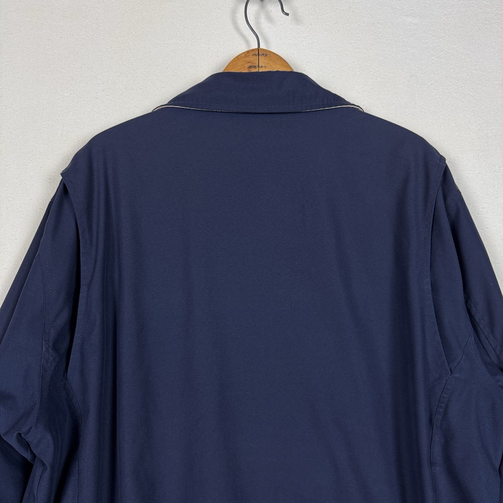 Polo Ralph Lauren Cotton Plaid Lined Harrington Jacket Blue XL Tall