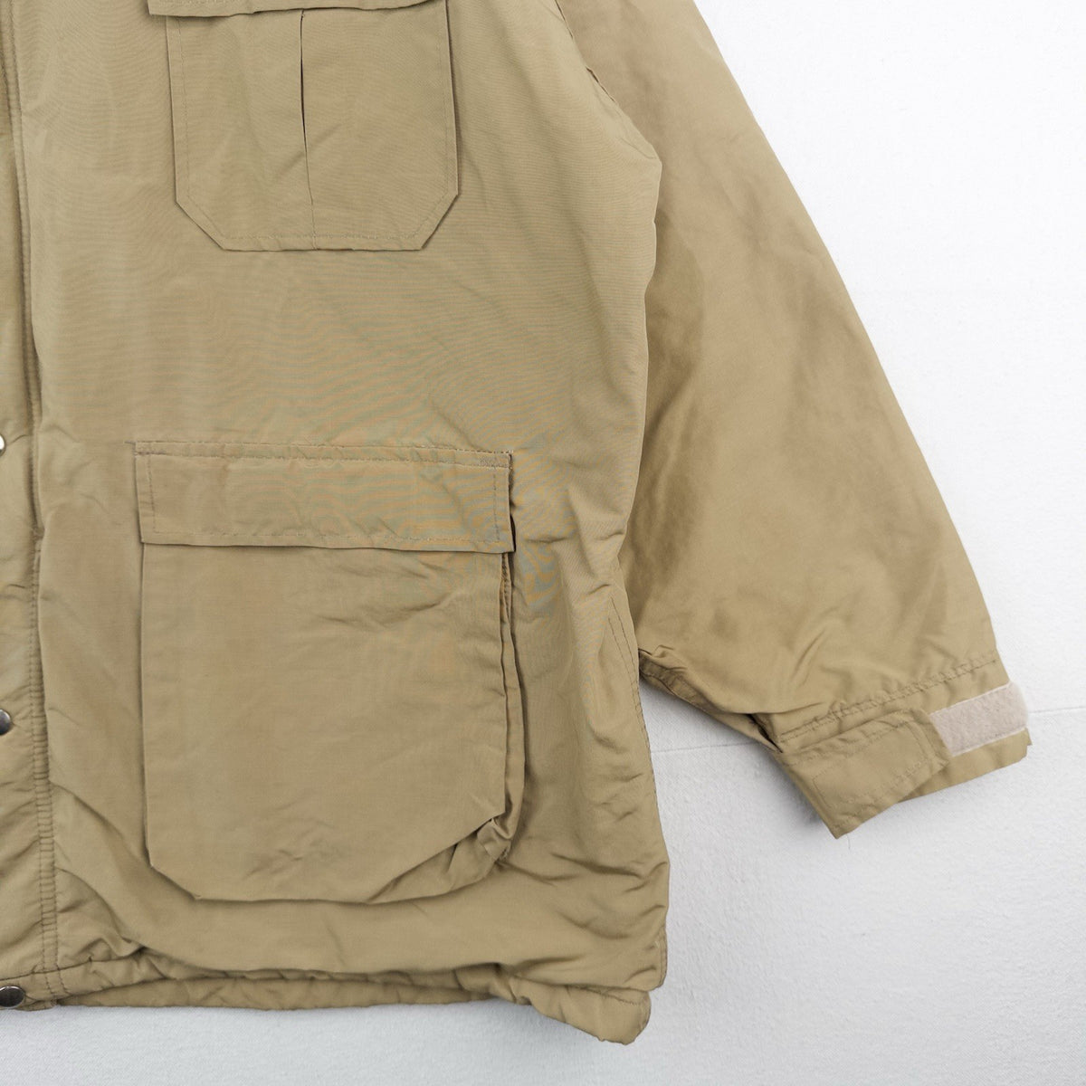 70’s Vtg Orvis Fishing Tackle Wool Blanket Lined Jacket Parka Men's XL Tan Brown