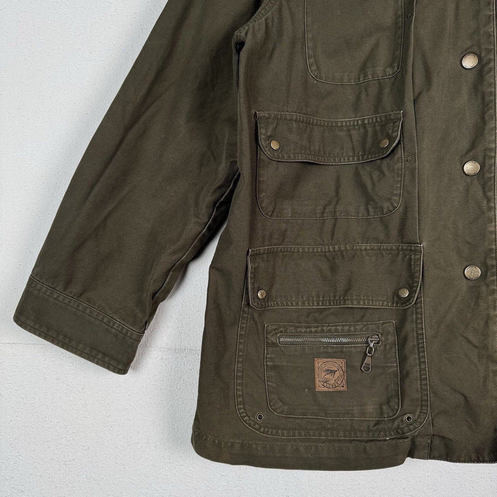 Vintage Ralph Lauren Women’s Maine Fly Fishing Utility Jacket Hunter Green XL