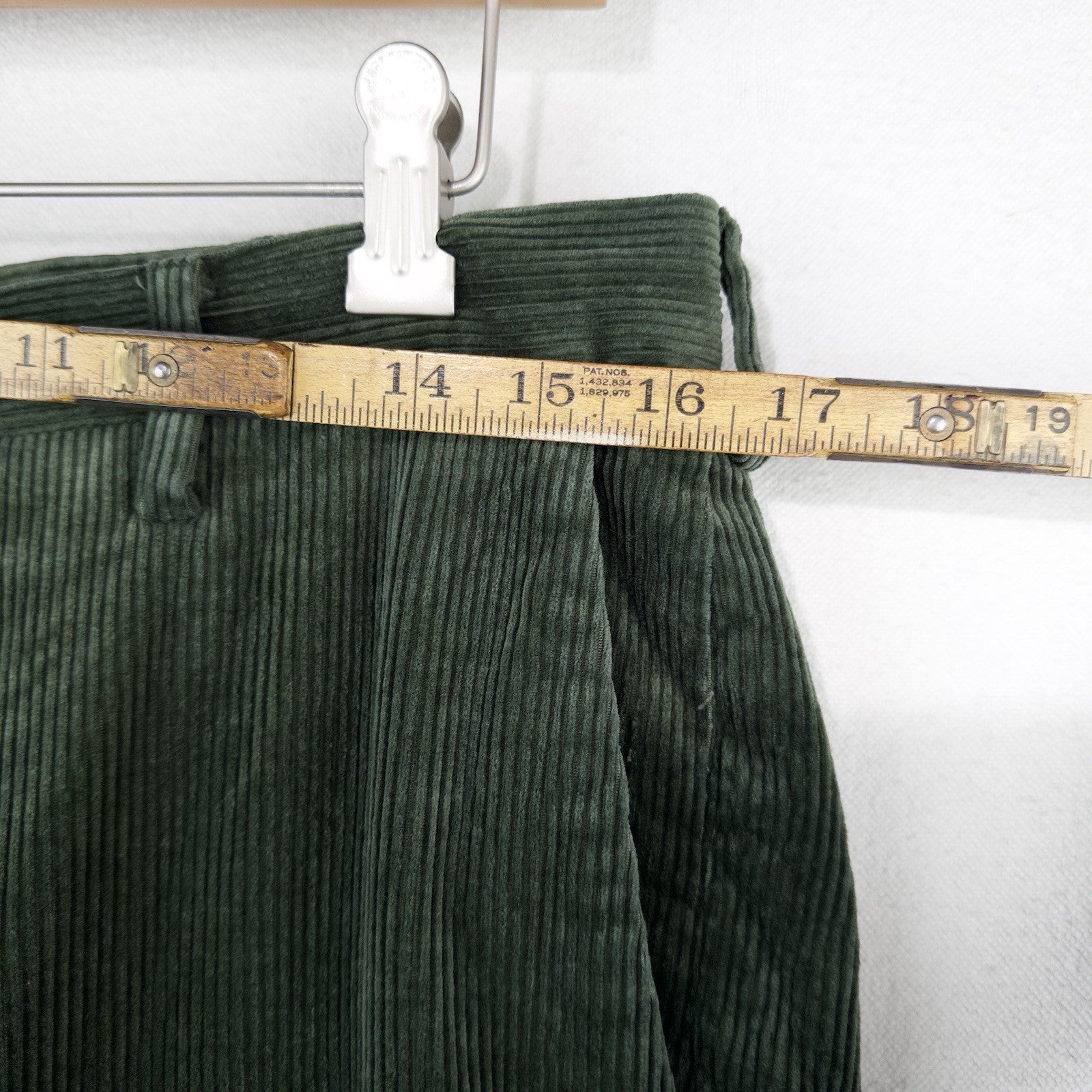 Polo Ralph Lauren Corduroy Pants Men's 33x30 Green Classic Fit Stretch