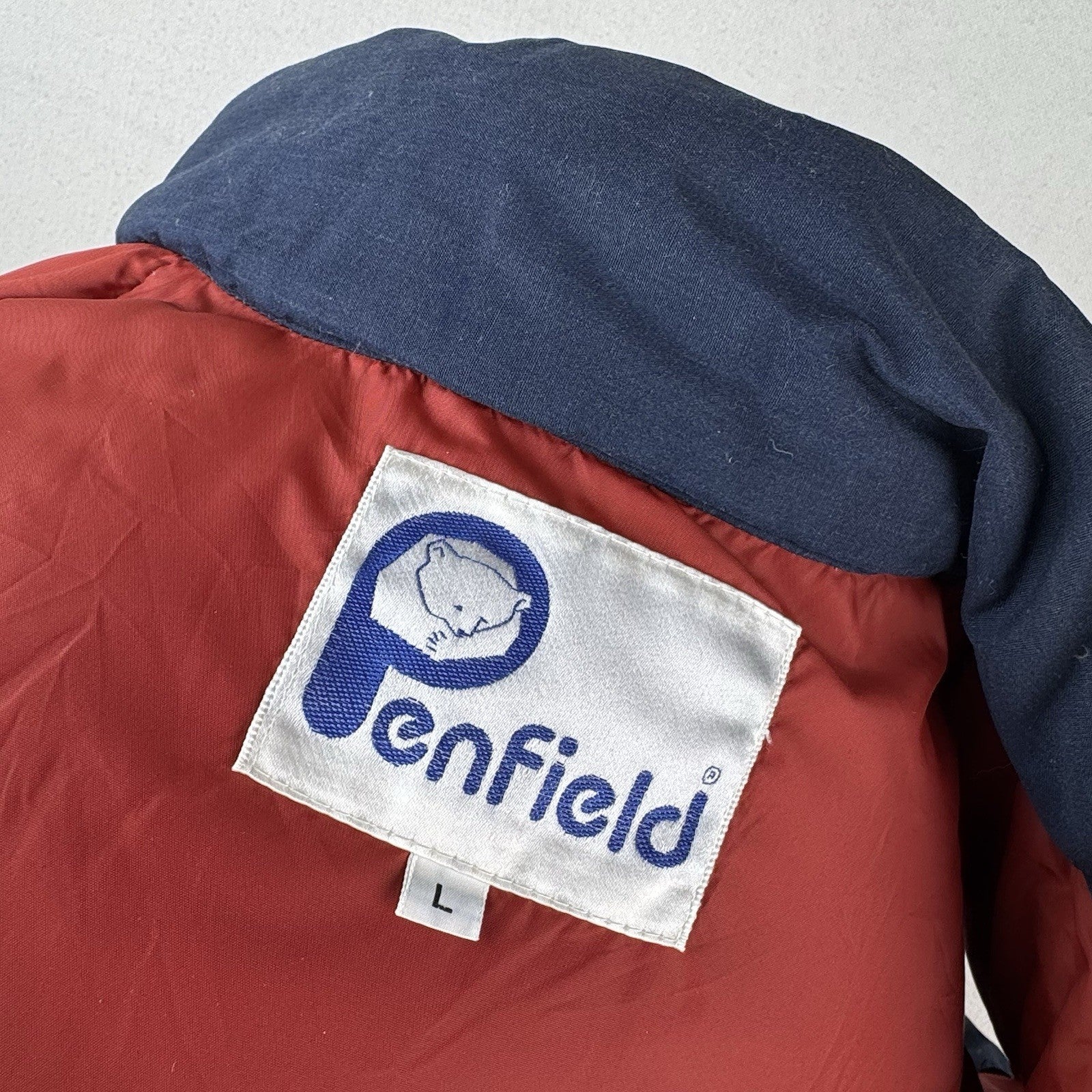 70’s Vintage Penfield Down Puffer Vest Men’s Large Blue Snap