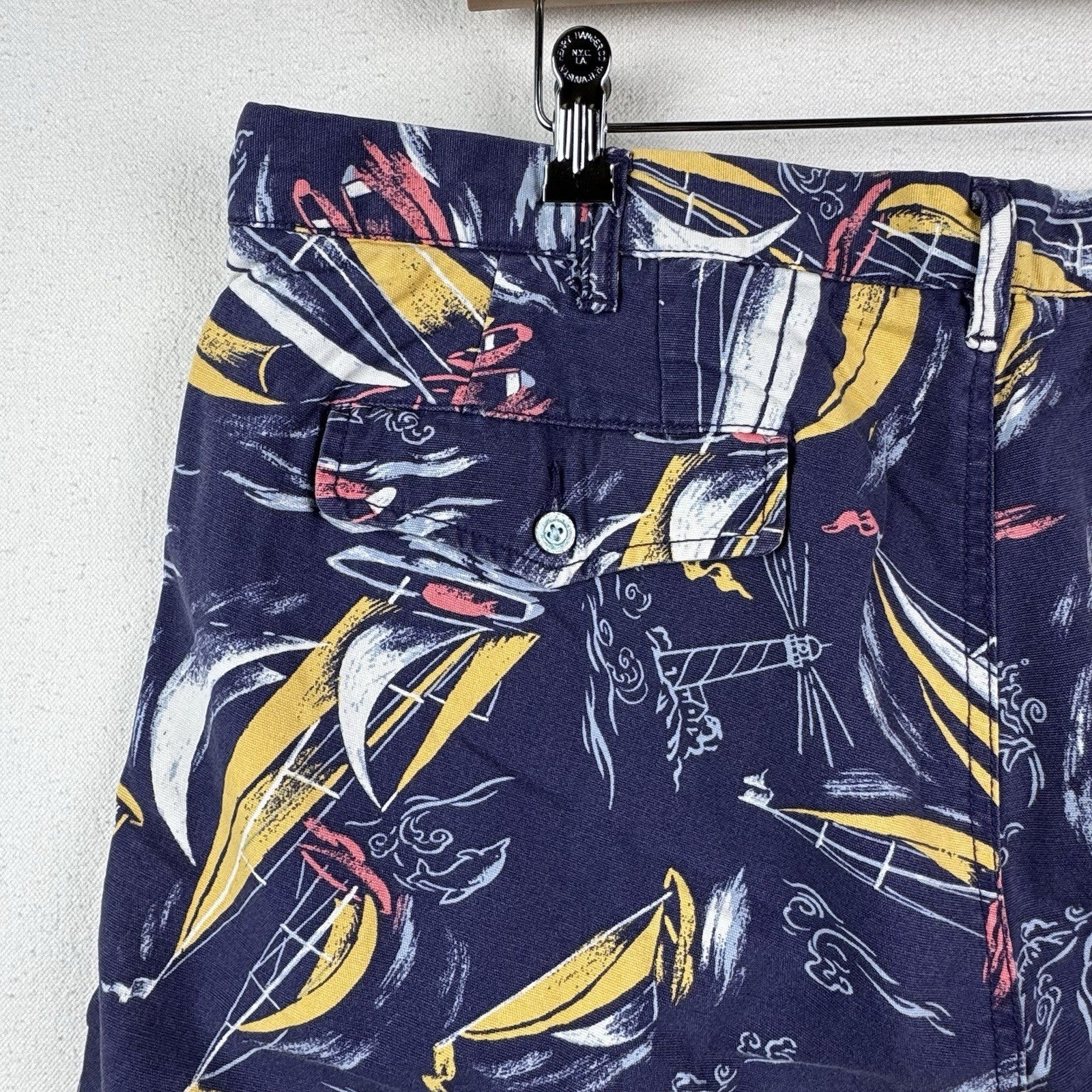 NWT Polo Ralph Lauren Mens Sz 40T Blue Shorts Classic Fit Chino Sailing Nautical