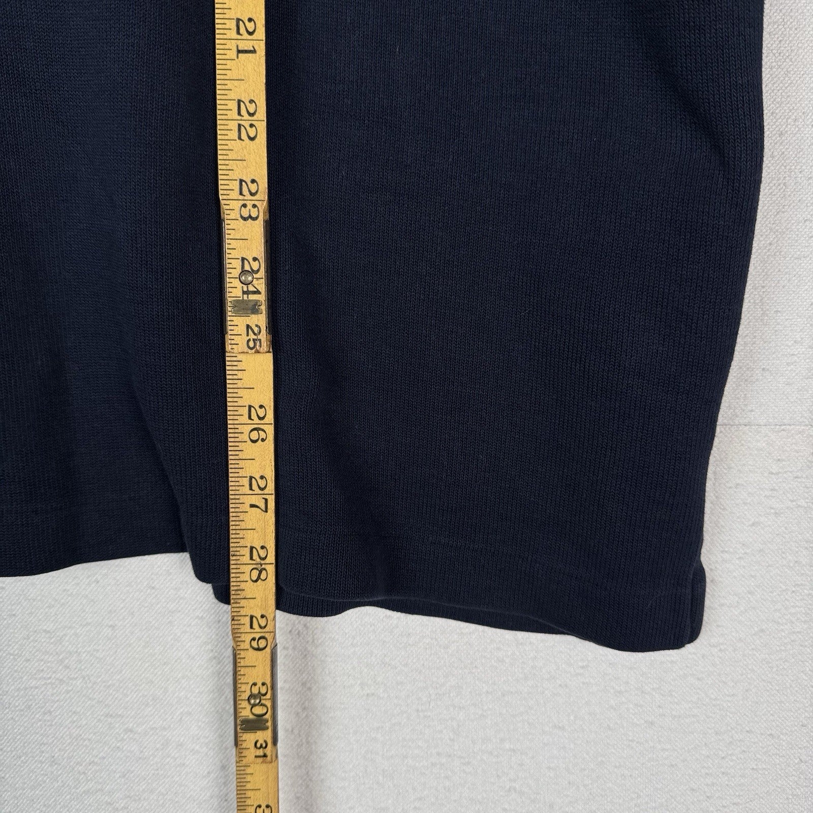 Vtg Polo Ralph Lauren Men's 1/4 Zip Pullover Sweater Navy Blue XL Made USA *Read
