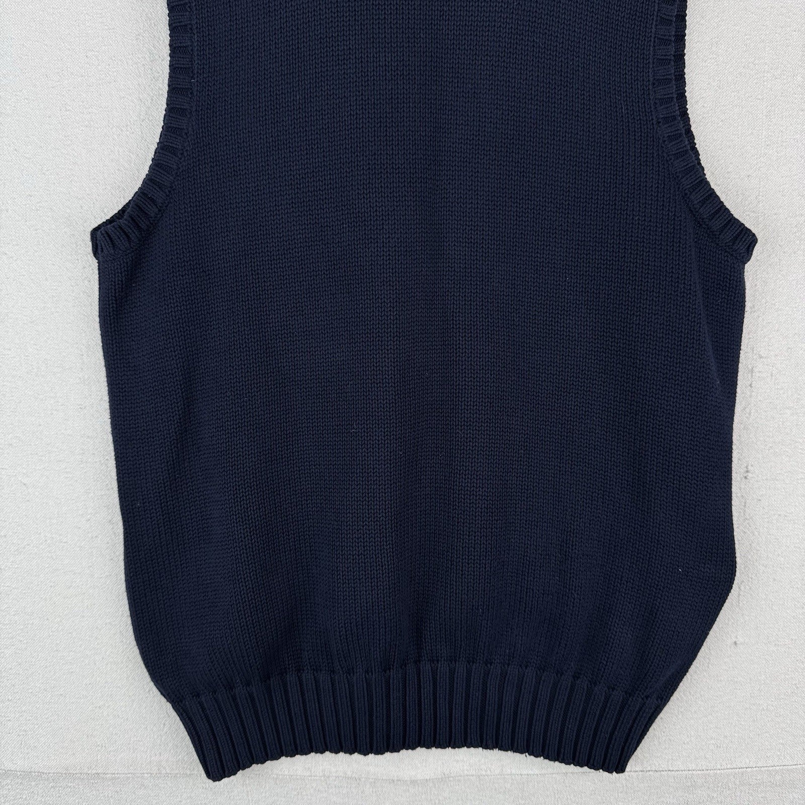 90’s Vtg Polo Ralph Lauren Sweater Vest Mens Small Blue V-Neck Blue Pony