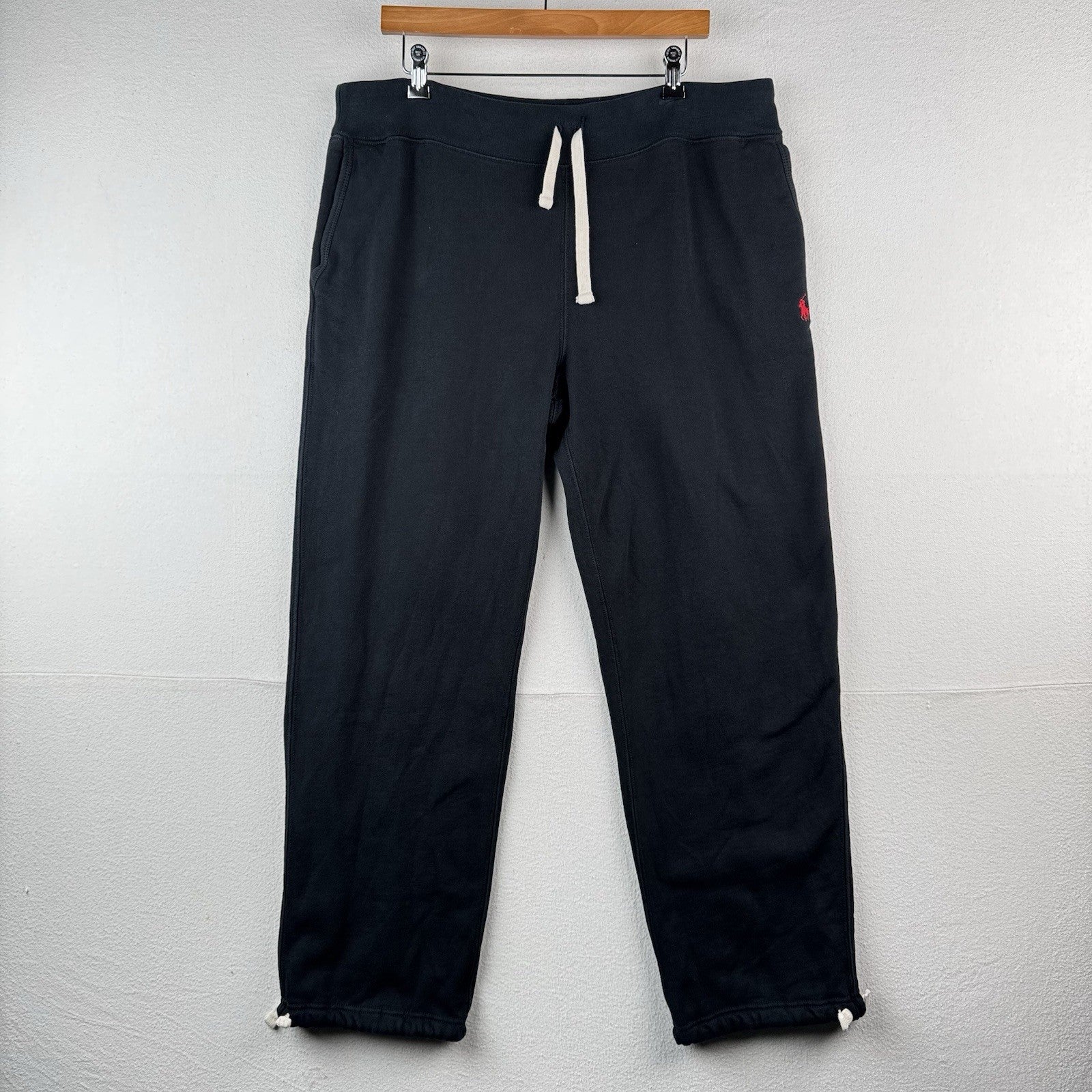 Polo Ralph Lauren Classic Fleece Straight Drawstring Sweatpants Men's XL Black