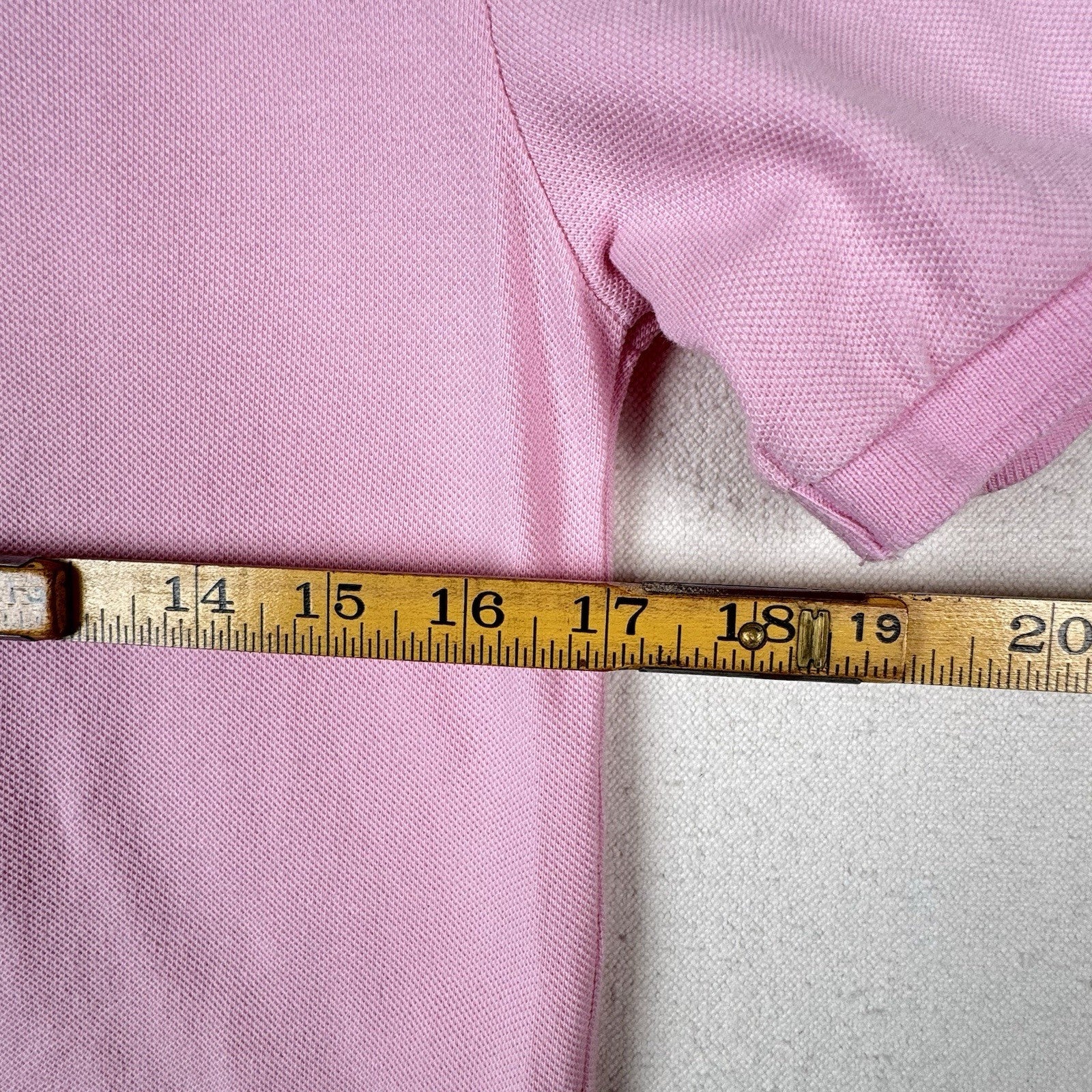 Polo Ralph Lauren Short Sleeve Navy Pony Mesh Pink Youth L (14-16)