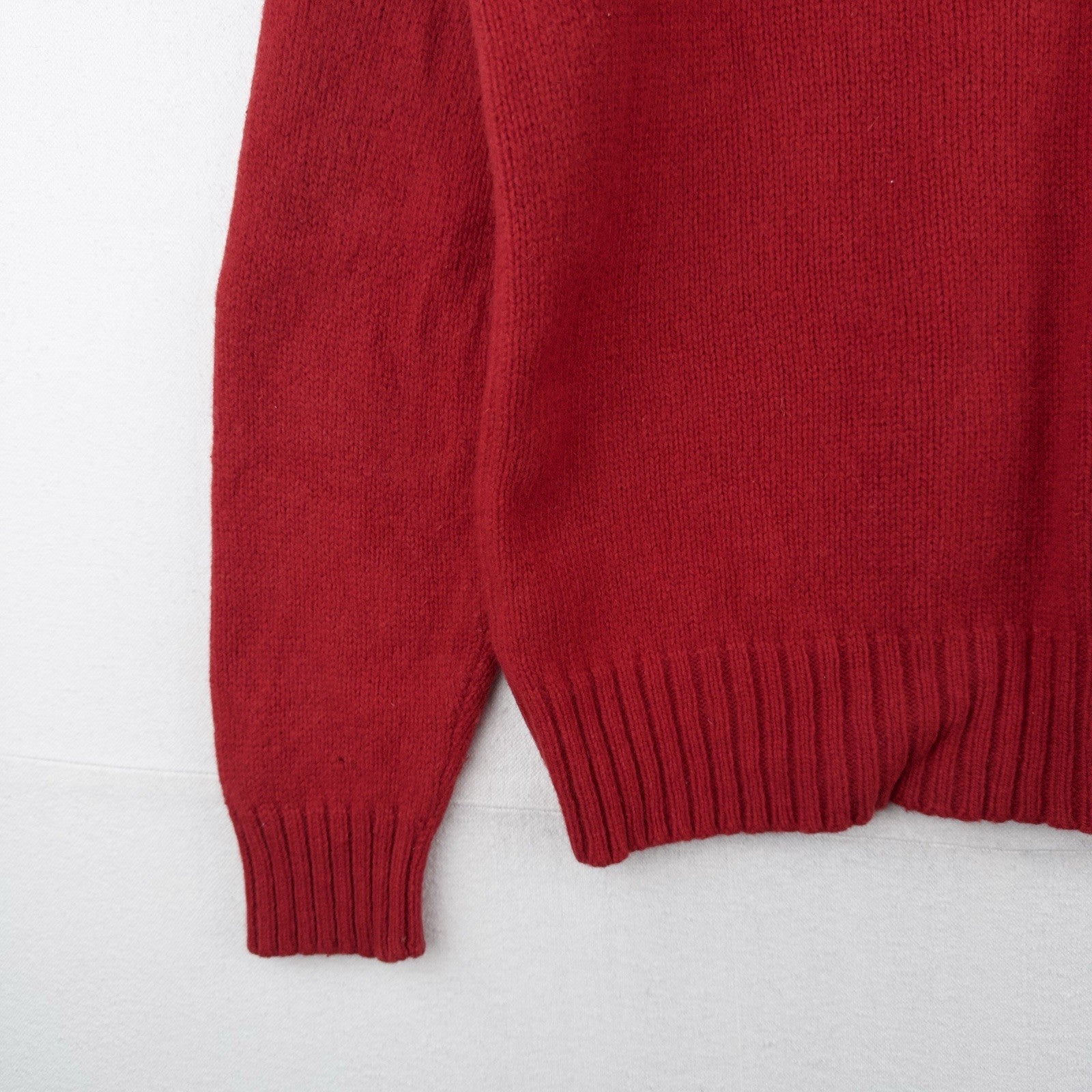 Polo Ralph Lauren Sweater Mens XL Merino Wool Angora Rabbit Hair Red Crew Neck