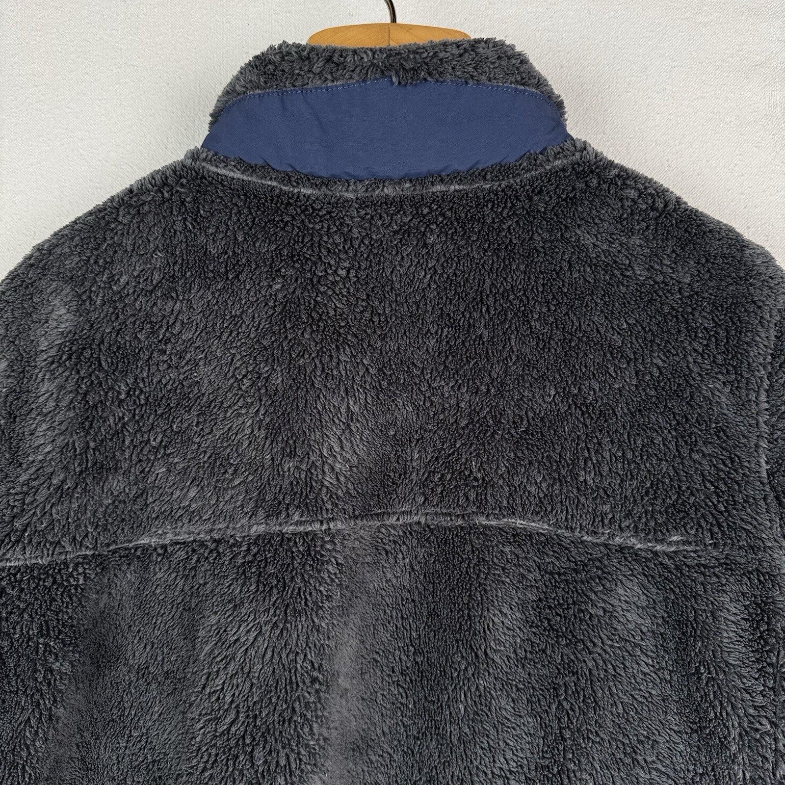 LL Bean Women’s  XL/2XL Gray Thick High Pile Fleece 1/4 Snap Pullover Jacket