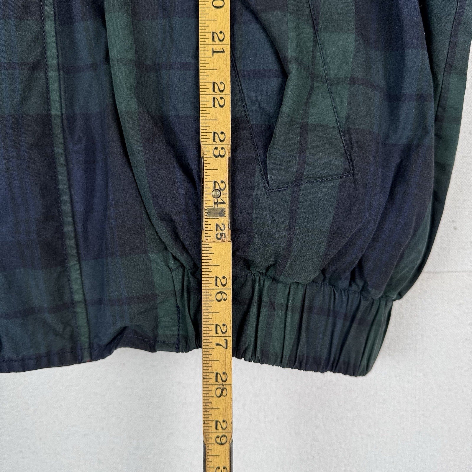 Vintage 90s Tommy Hilfiger Down Coat Ski Jacket Mens XL Tartan Plaid Embroidered