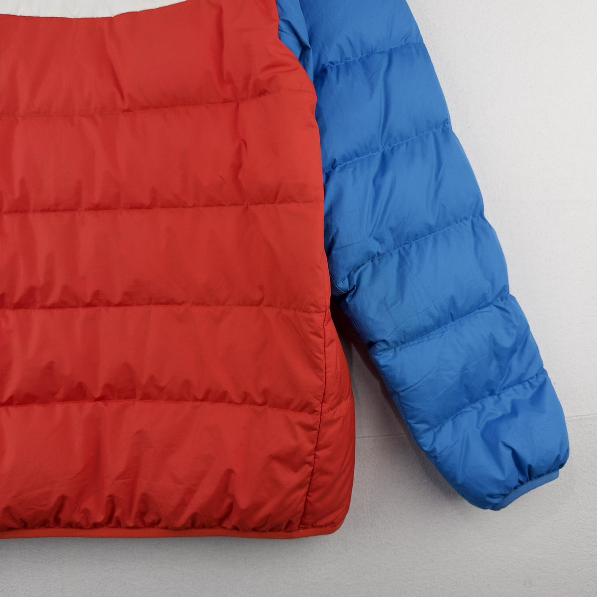 Nike Sportswear Windrunner Down Puffer Jacket Men’s Large Blue White Colorblock