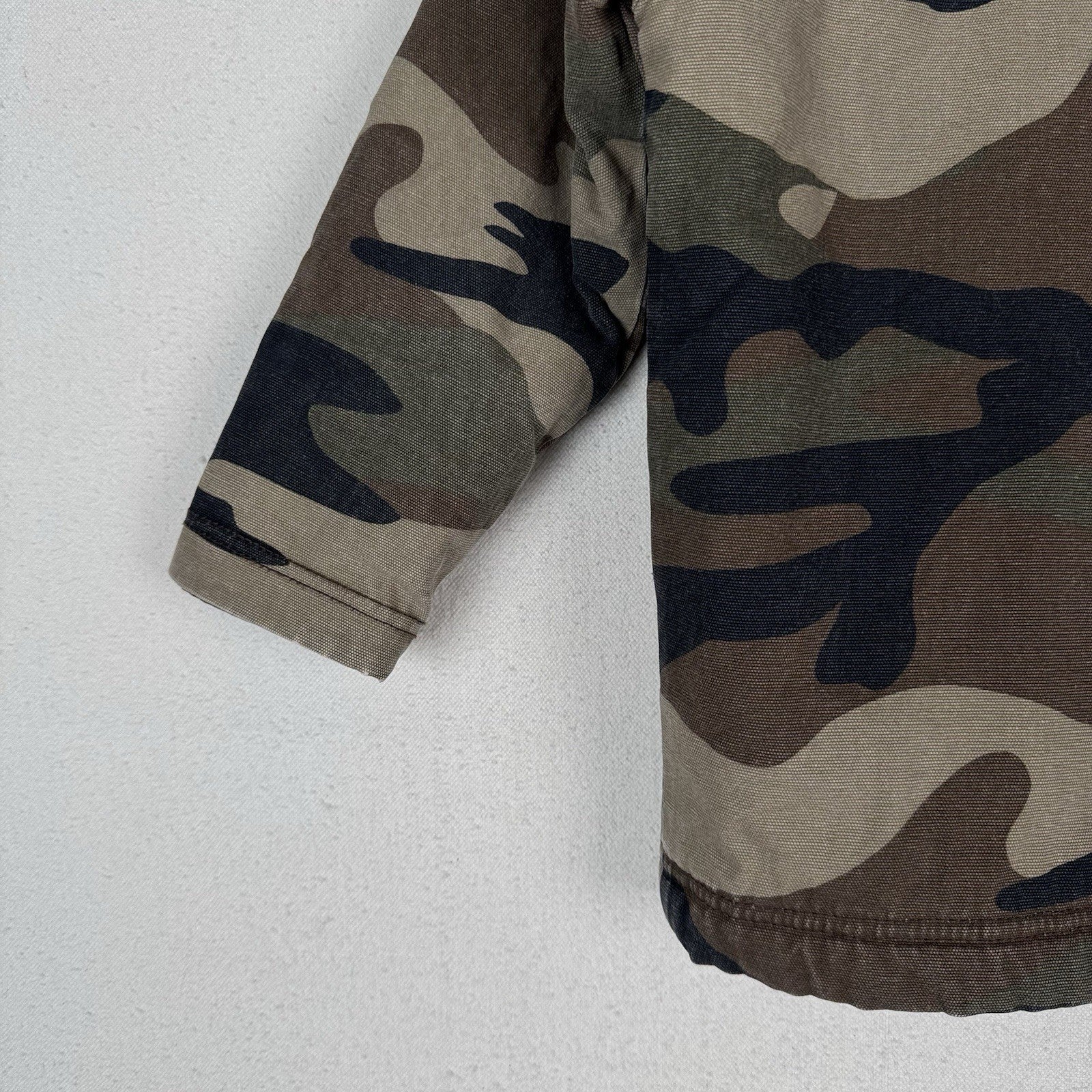 Walls Tough Wear Boys 6/7 Camouflage Sherpa Lined Grow Hunting Camp Jacket