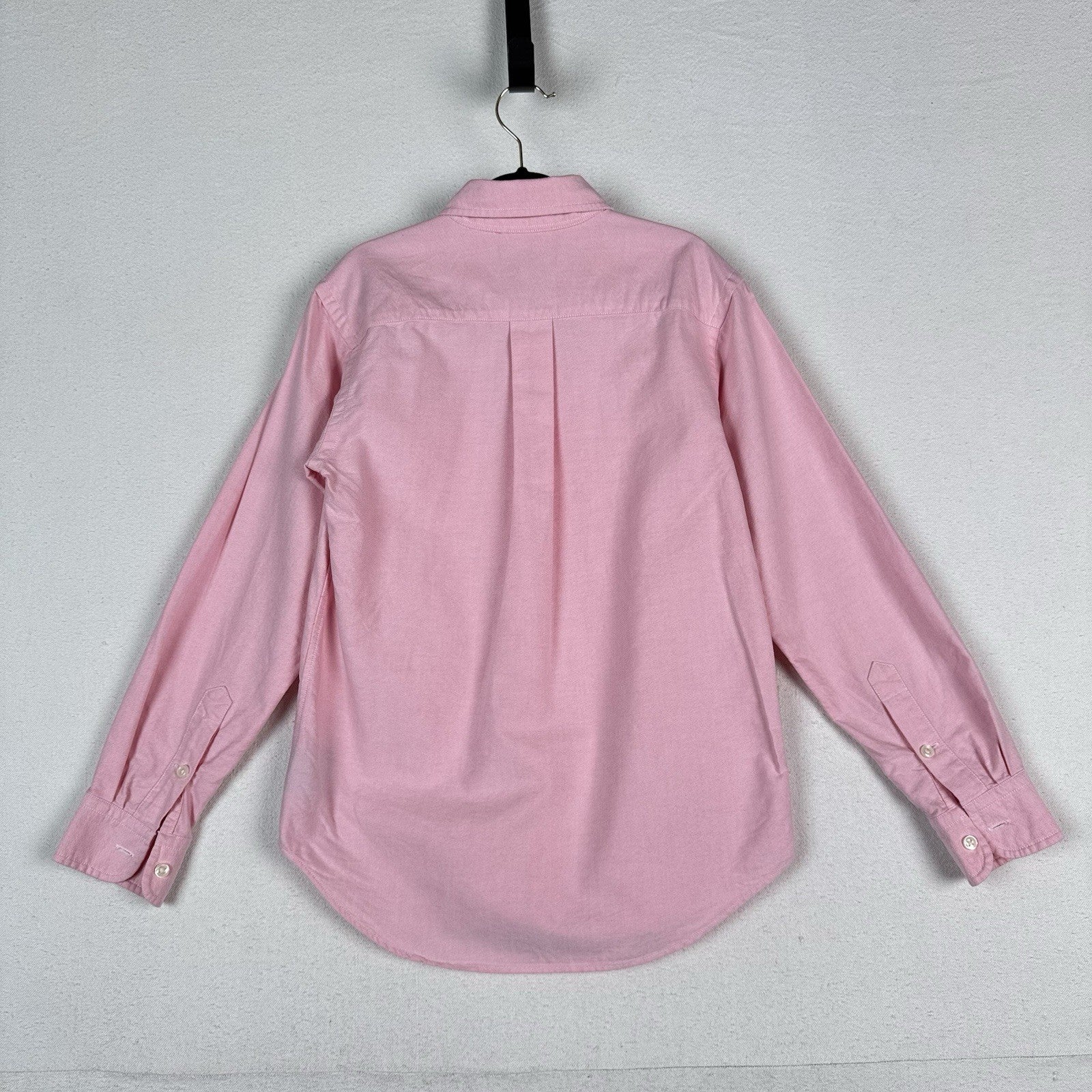 (2) Ralph Lauren Boys S 8-10 Oxford Shirts Blue Stripe Pink *NCG Monogram