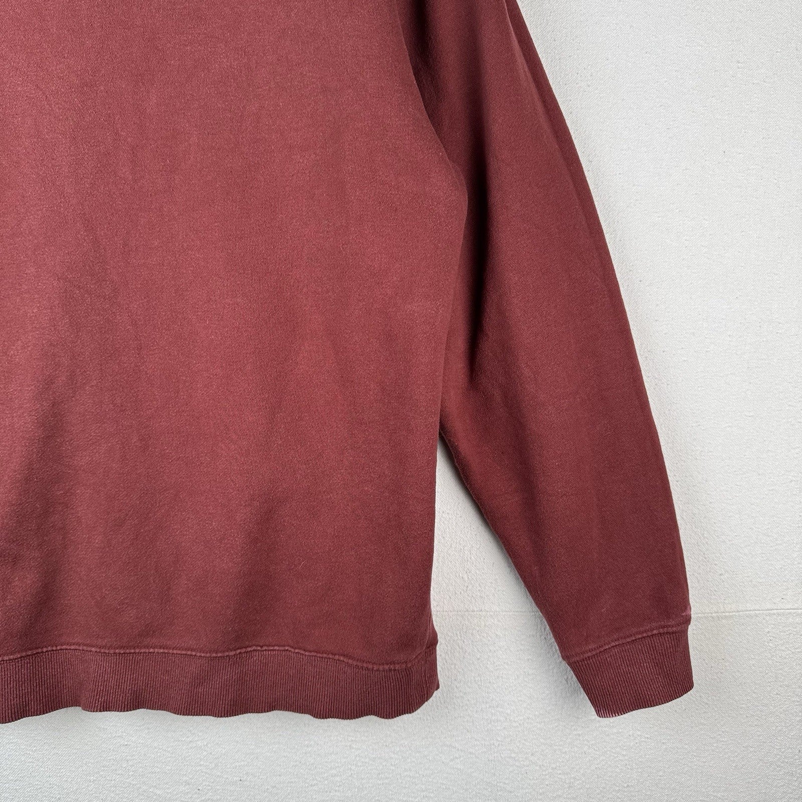 Vtg Columbia Bass Fishing Sweatshirt Men's M Crew Neck Red Maroon Fisherman