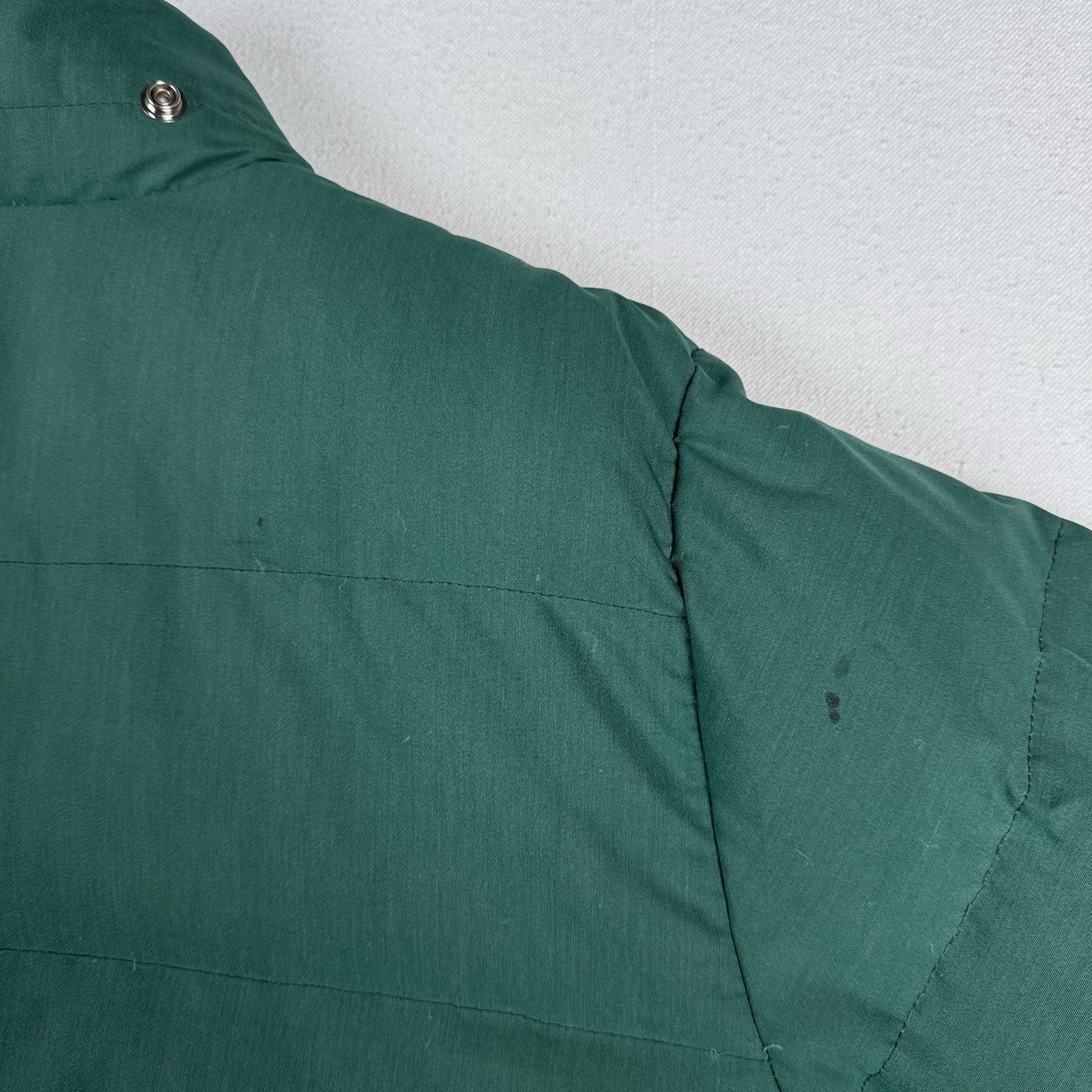 Vintage 70s REI Expedition Down Insulated Parka Mens L Green Zip Puffer Coat USA