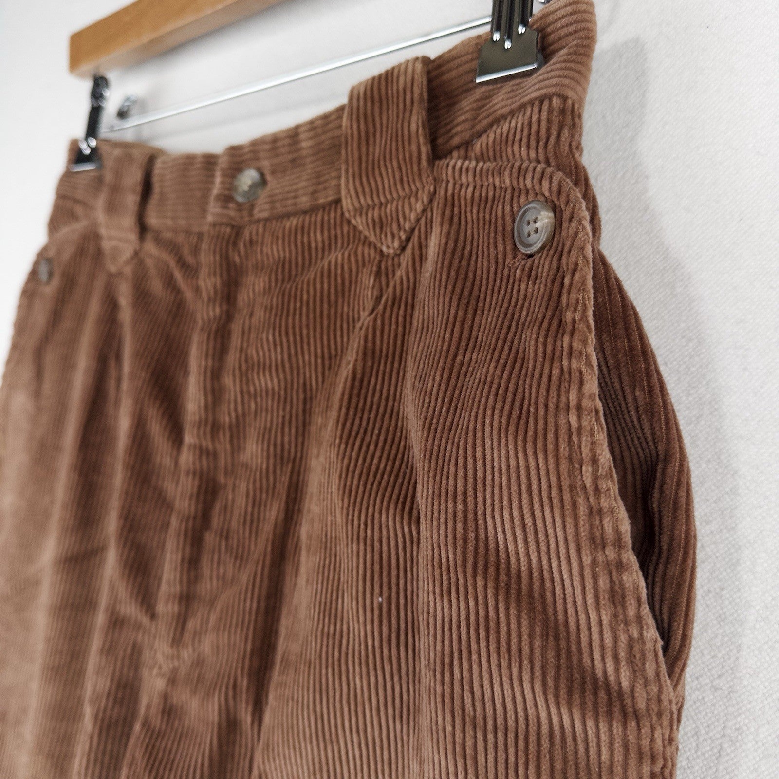 70’s Vtg Ralph Lauren Blue Label Western Brown Corduroy Pants Women's 8 Talon