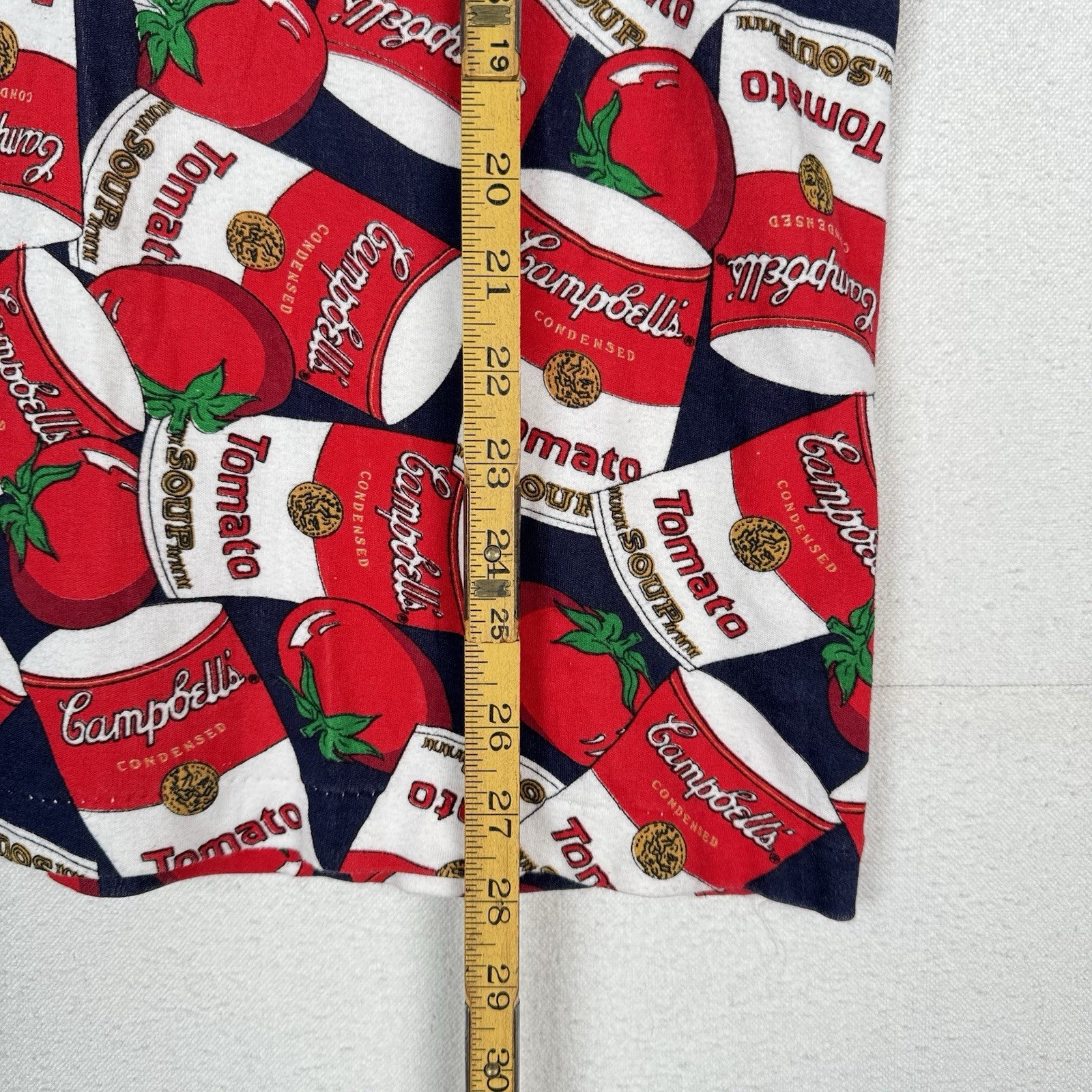 Vtg Campbell’s Tomato Soup Pop Art 60s Andy Warhol Soup Can Turtleneck XL USA