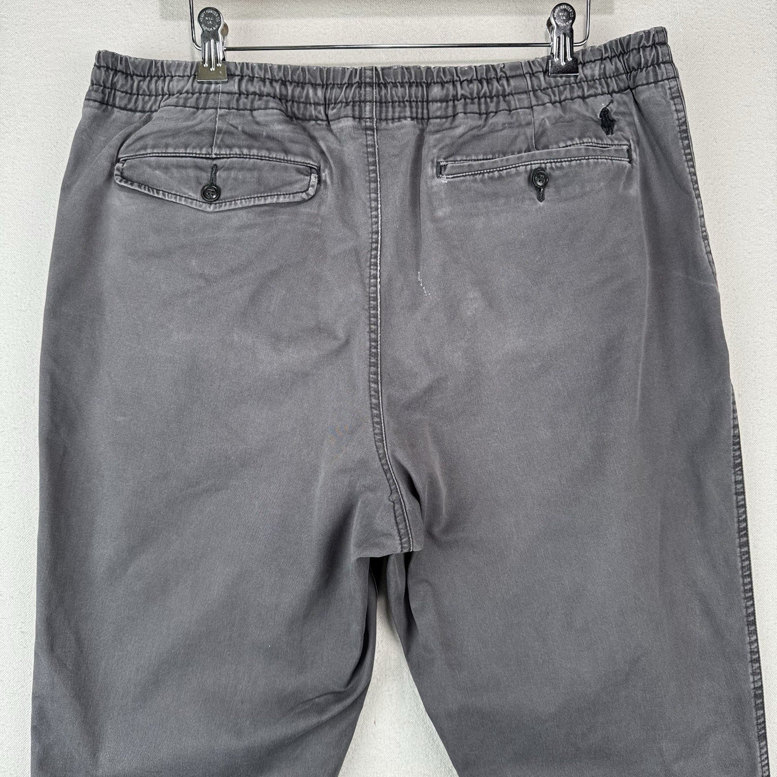 Polo Ralph Lauren Men's XL Stretch Classic Fit Drawstring Pants Faded Gray *Read