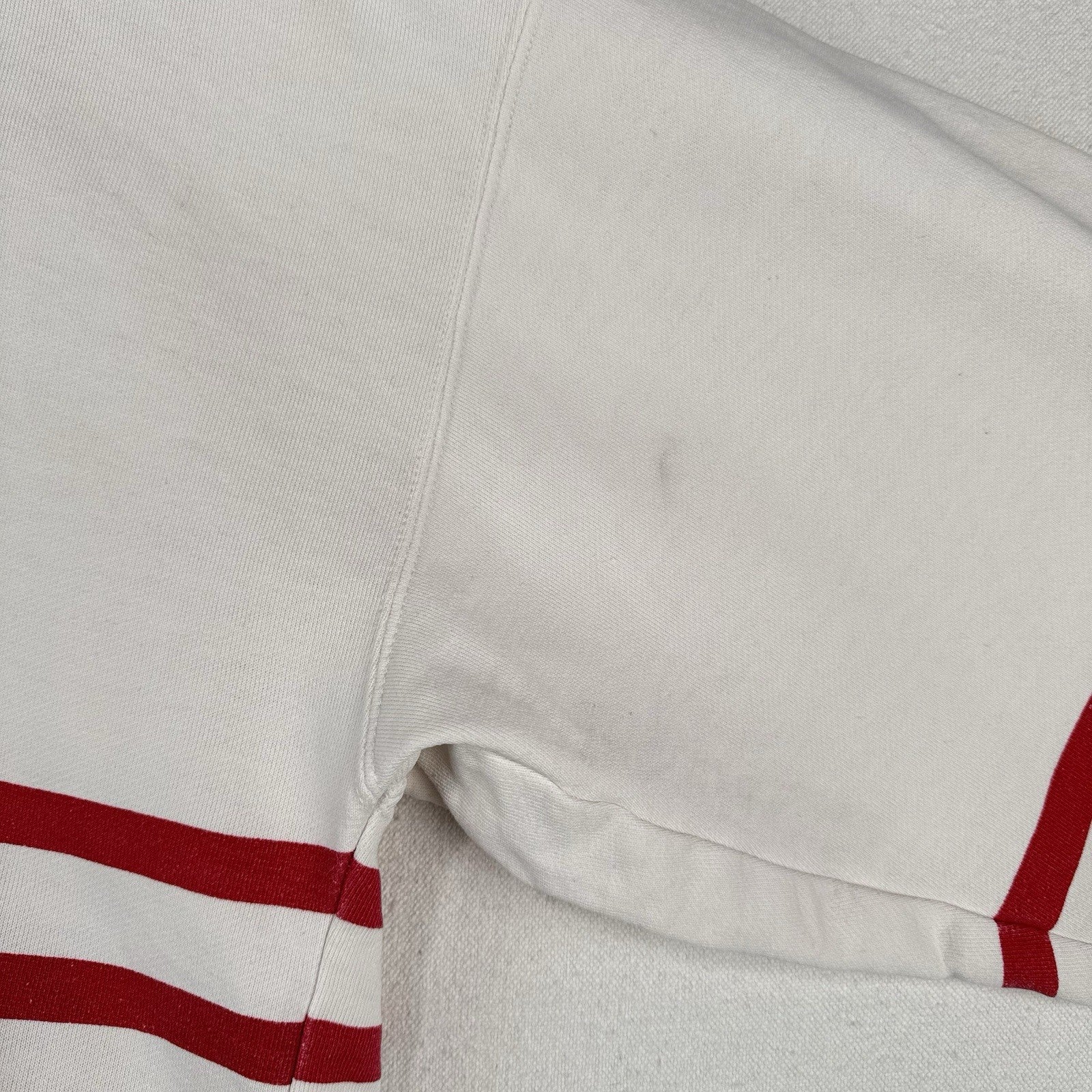 90’s Vtg Gap Red & White Striped Sweatshirt Nautical Flags “Pride” Code XL