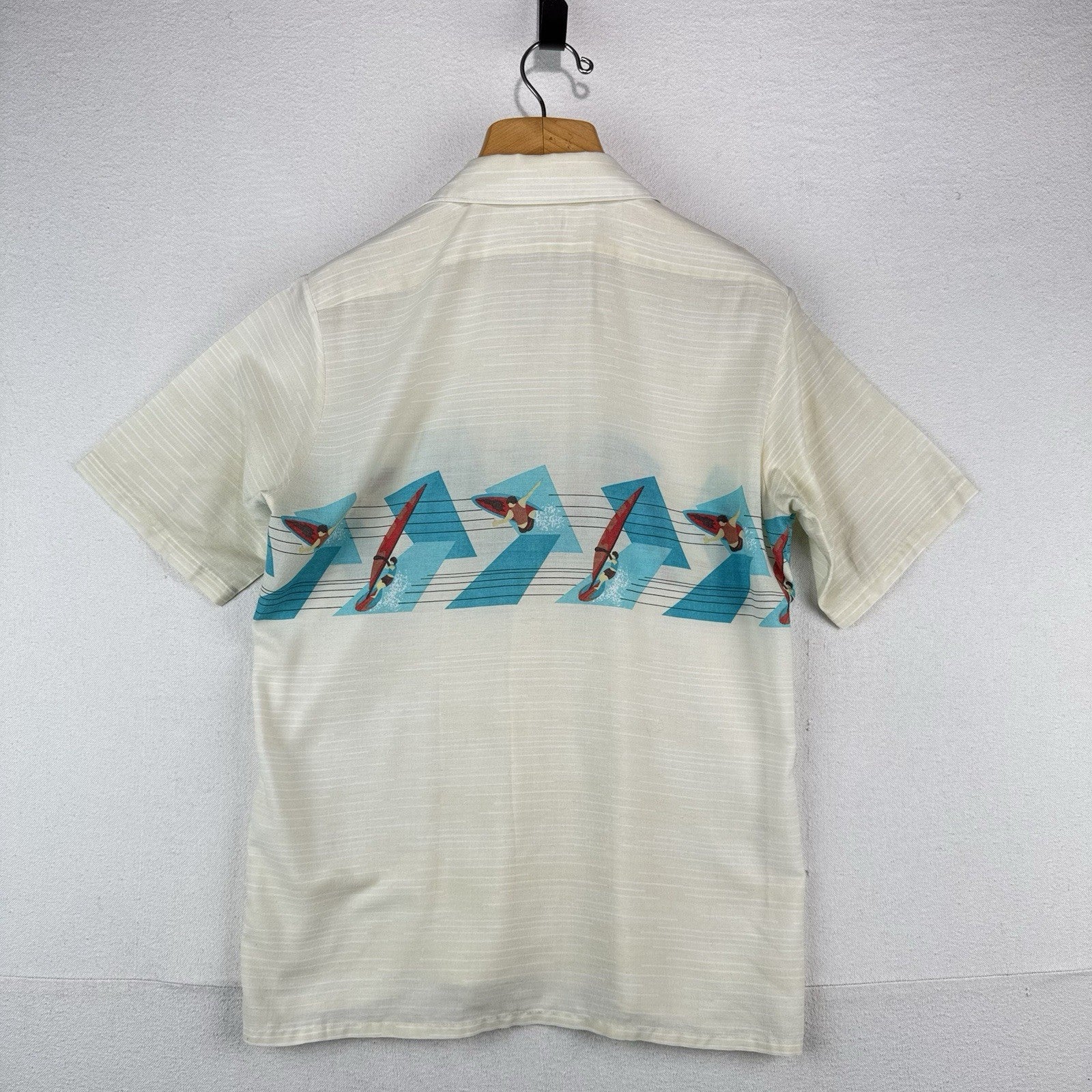 50’s 60’s Vtg Hawaiian Wind Water Surf Camp Resort Shirt Men’s L (40) *No Tag