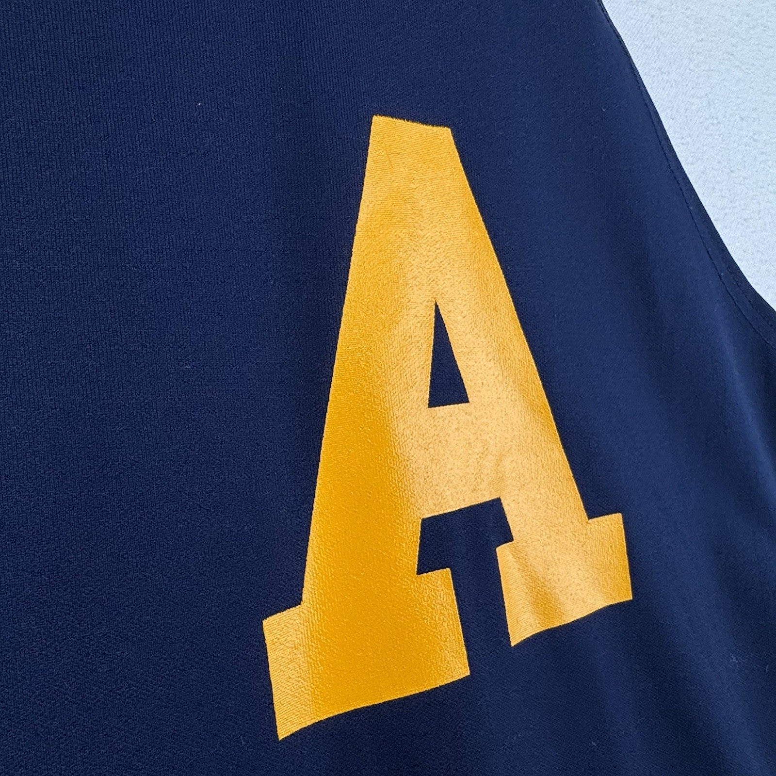 70’s 80’s Vtg Champion “A” Wrestling Singlet Adult Medium Blue Gold Made In USA
