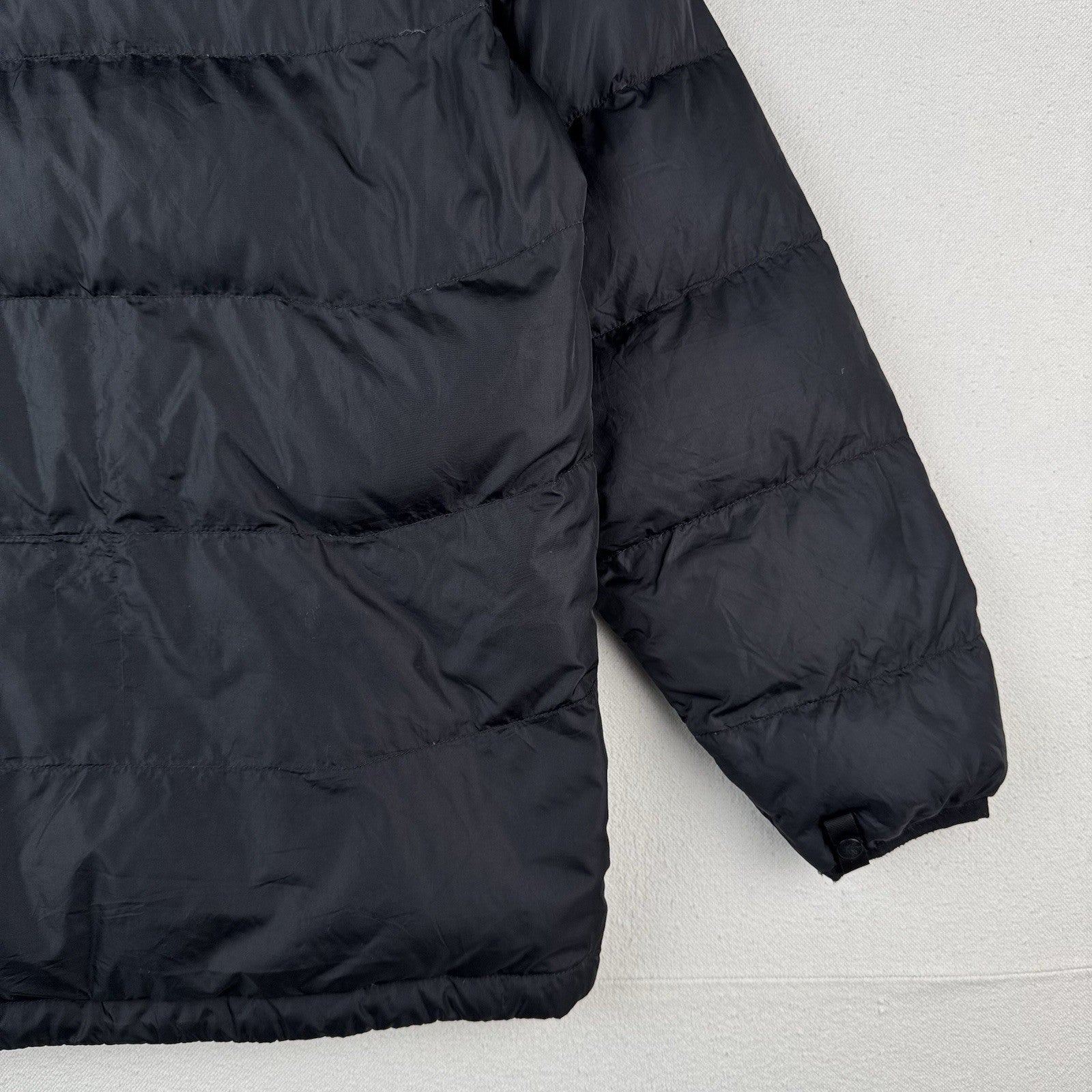 The North Face 550 Goose Down Puffer Jacket Youth  XL  Black Gray