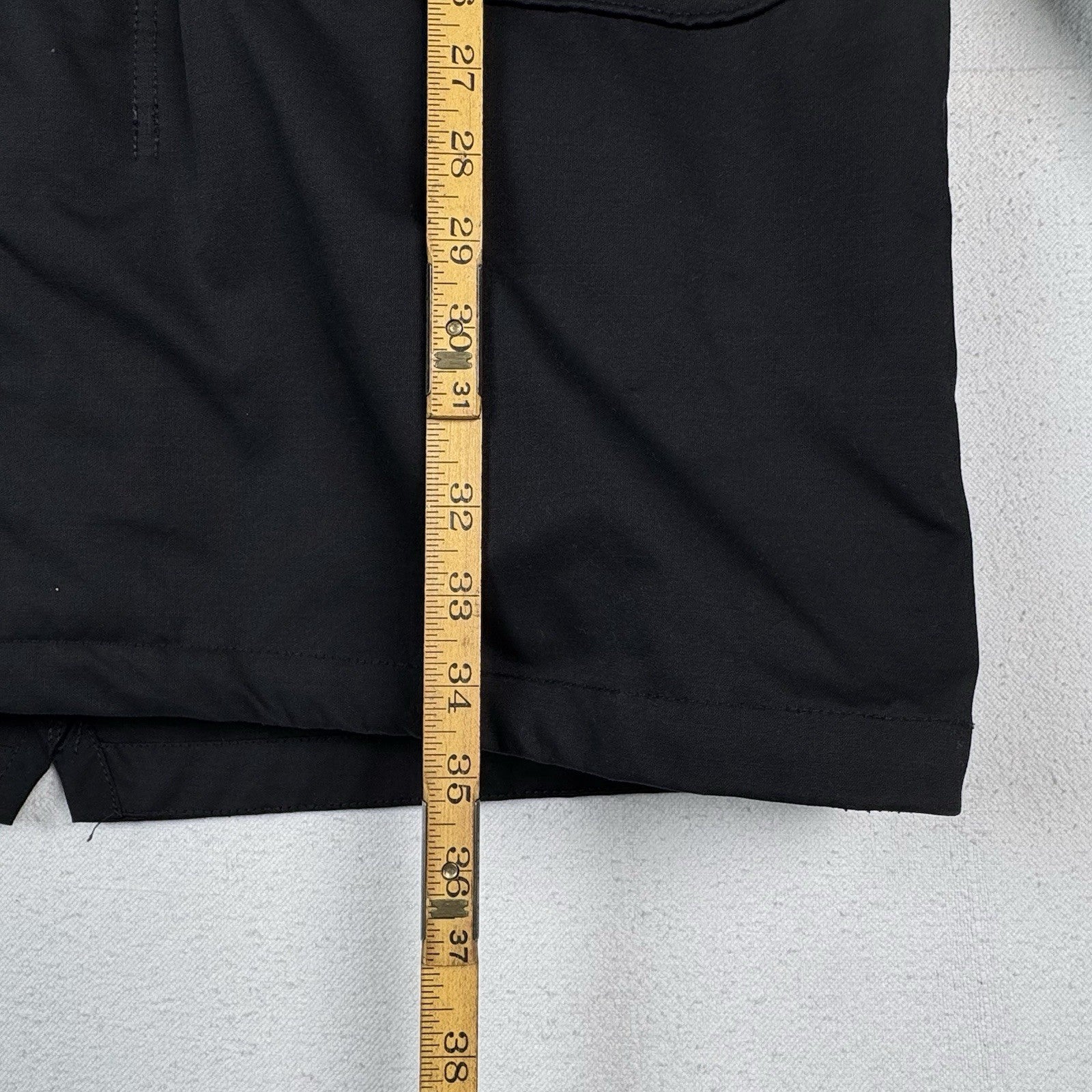 Abercrombie & Fitch Water Resistant Down Lined Black Parka Men’s M *No Hood Fur*