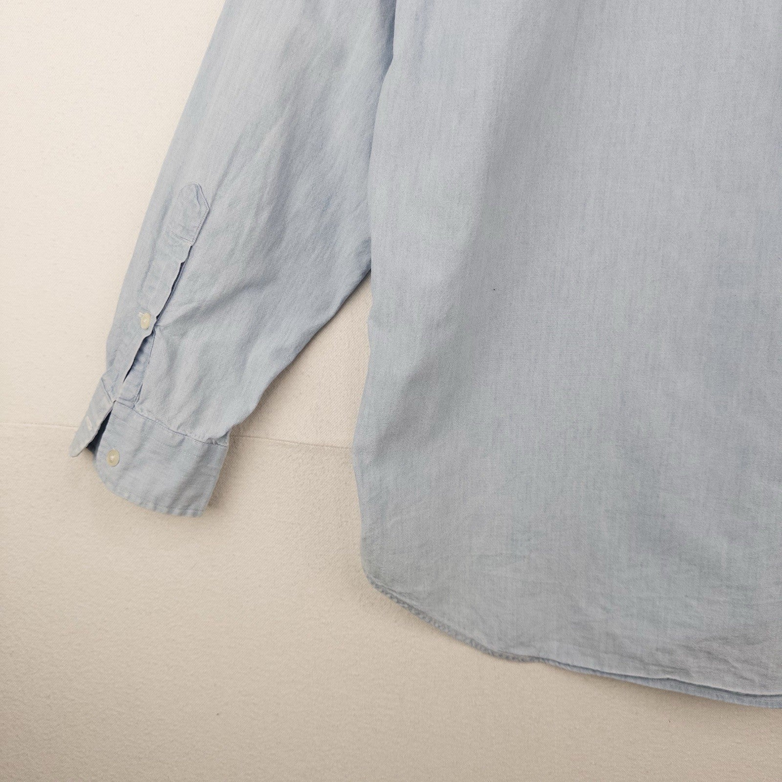 90’s Vintage Ralph Lauren Men’s XL Light Blue Chambray Blair Button Down Shirt