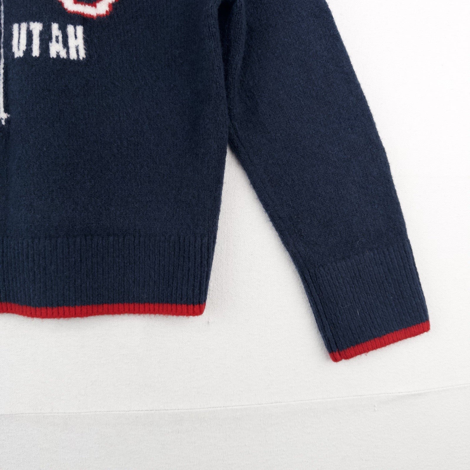 Abercrombie & Fitch Madeline Sweater Crew Neck Ski Park City Utah Blue XS