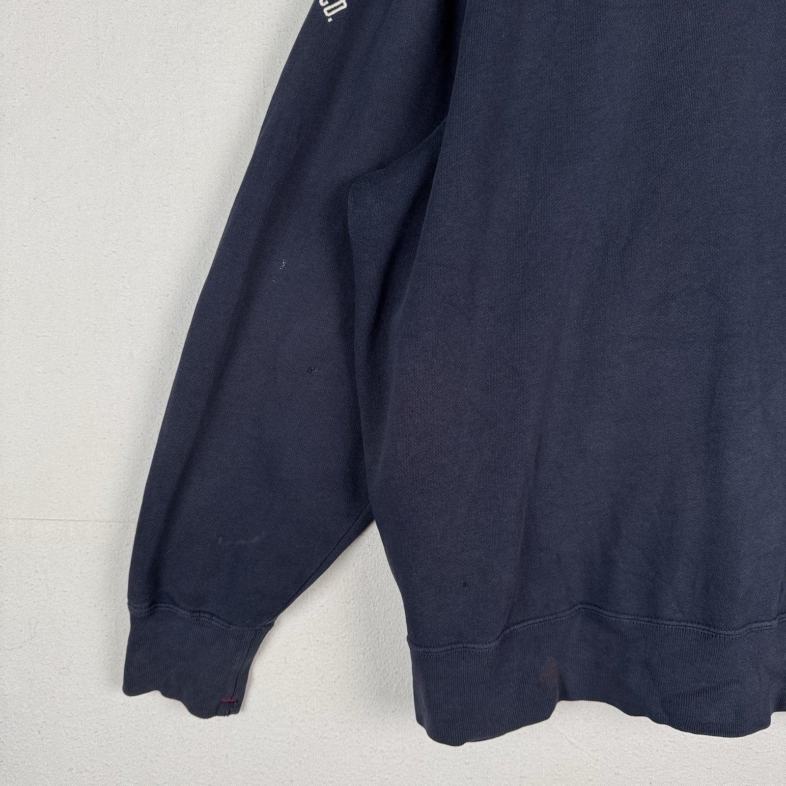 90’s Vtg Polo Jeans Co Ralph Lauren Men’s 2XL RL Letterman Full Zip Hoodie Blue