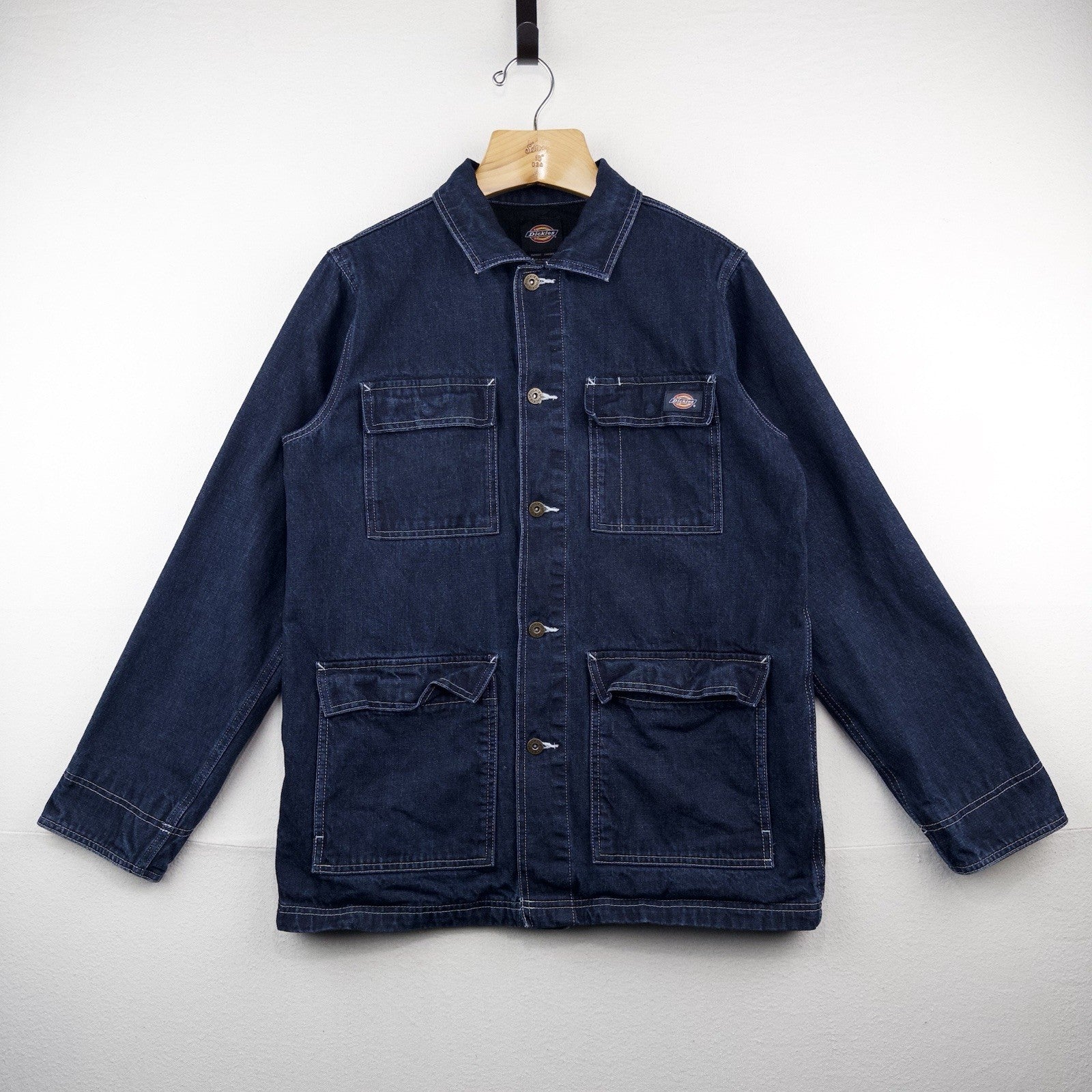 Dickies Morristown Indigo Blue Denim Chore Coat Jacket Men’s Medium