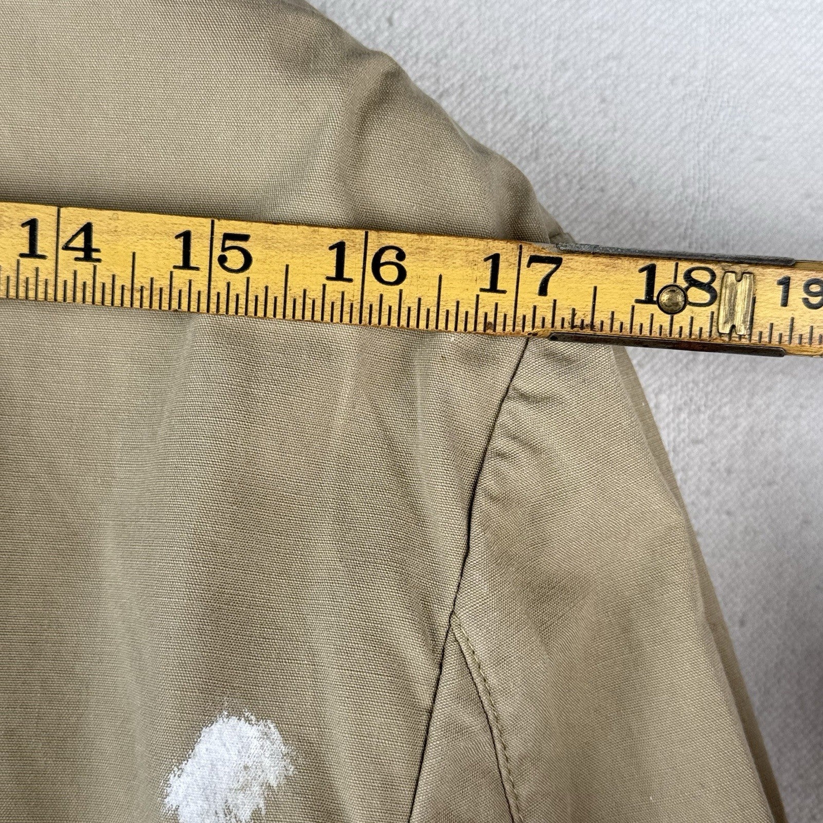 Polo Ralph Lauren Hand-Painted Men’s S Blazer Jacket Cotton Beige Unstructured