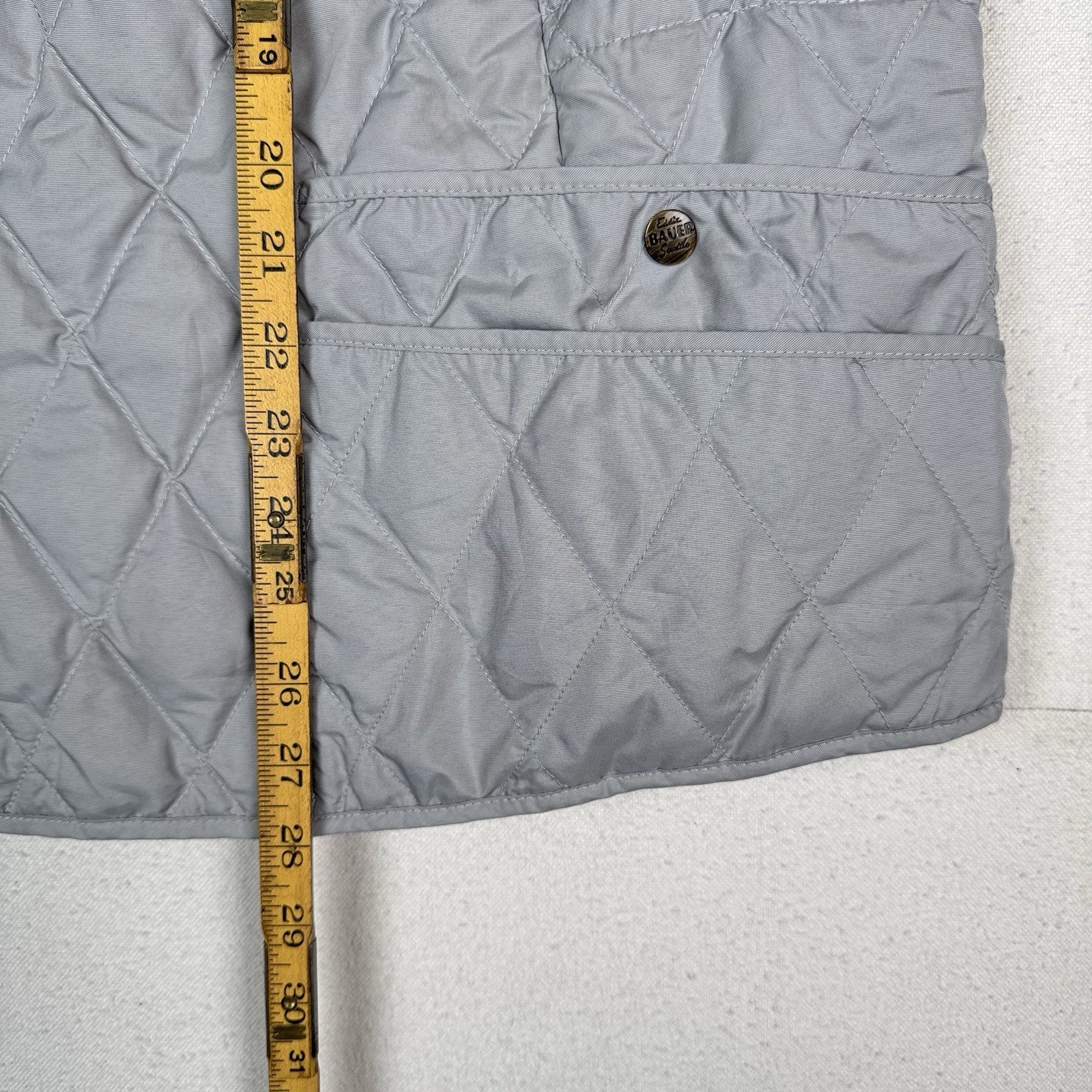 Eddie Bauer Women’s 3X Grey EB550 Premium Goose Down Cold Weather Vest