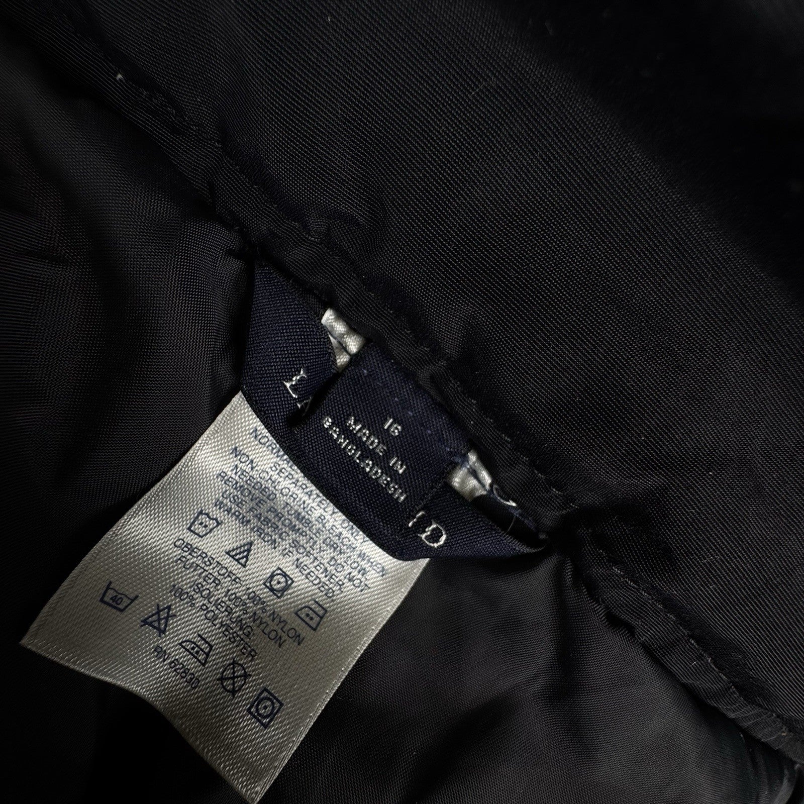 Lands’ End Insulated Snow Pants Womens 16 Black Lined Pockets Winter Waterproof