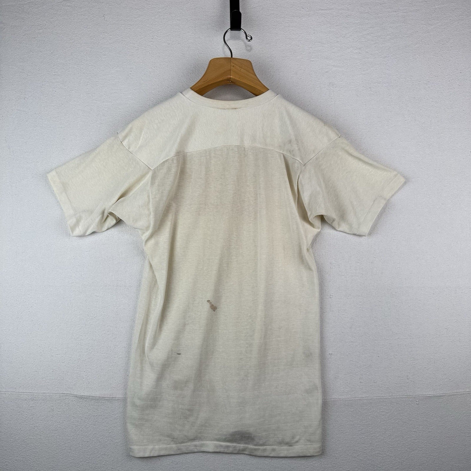70’s Vintage Ramapo College Football Jersey Shirt Off White Made USA Men’s M