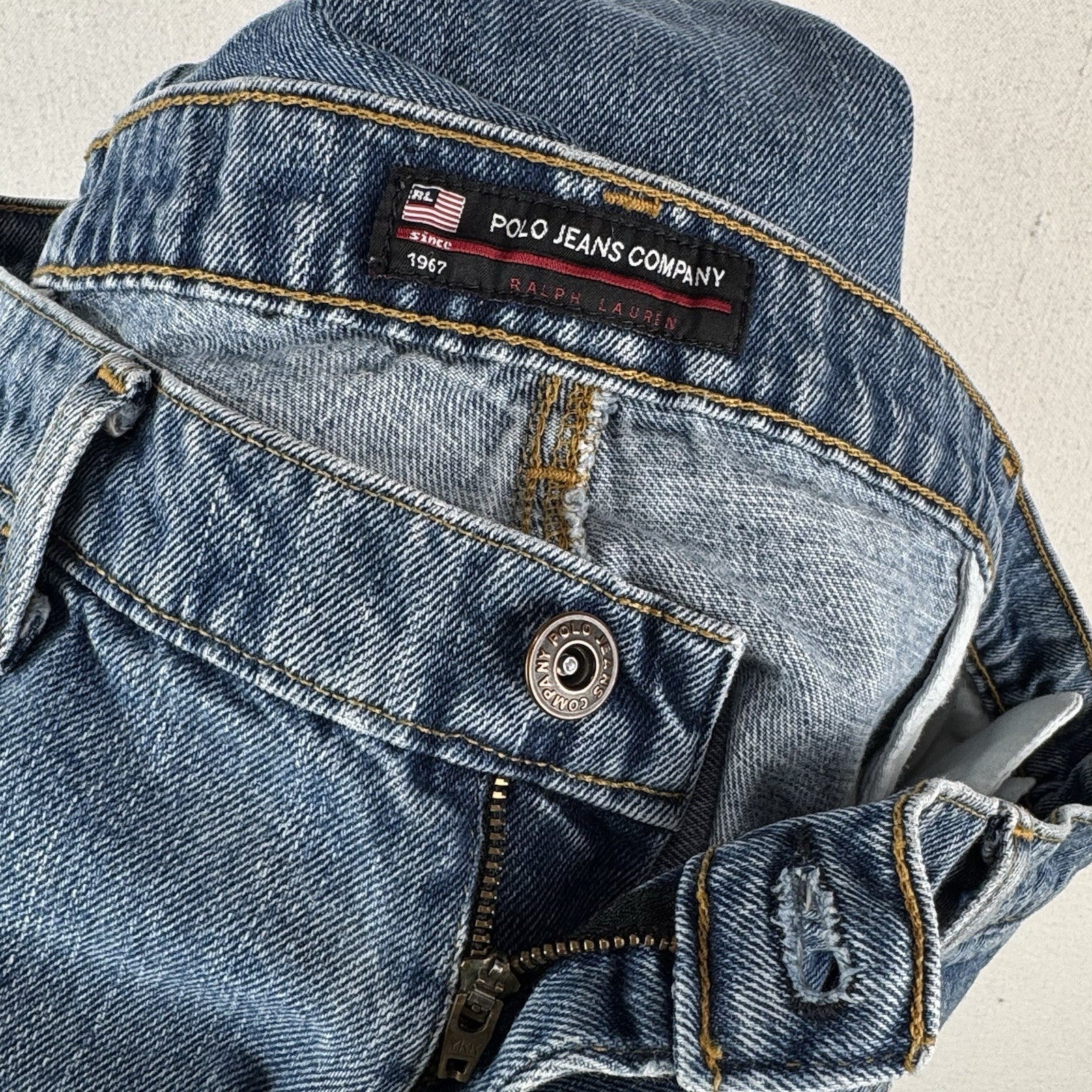 Ralph Lauren Polo Jeans Military RL2 Freighter Shorts Men’s 38x13 Blue Denim