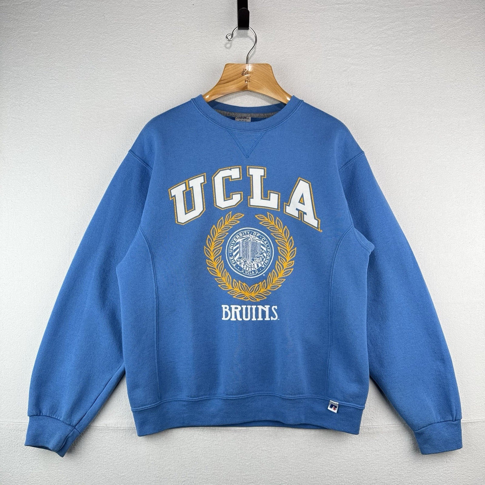90’s Vtg UCLA Bruins Crewneck Sweatshirt Men’s M Blue Russell Athletic