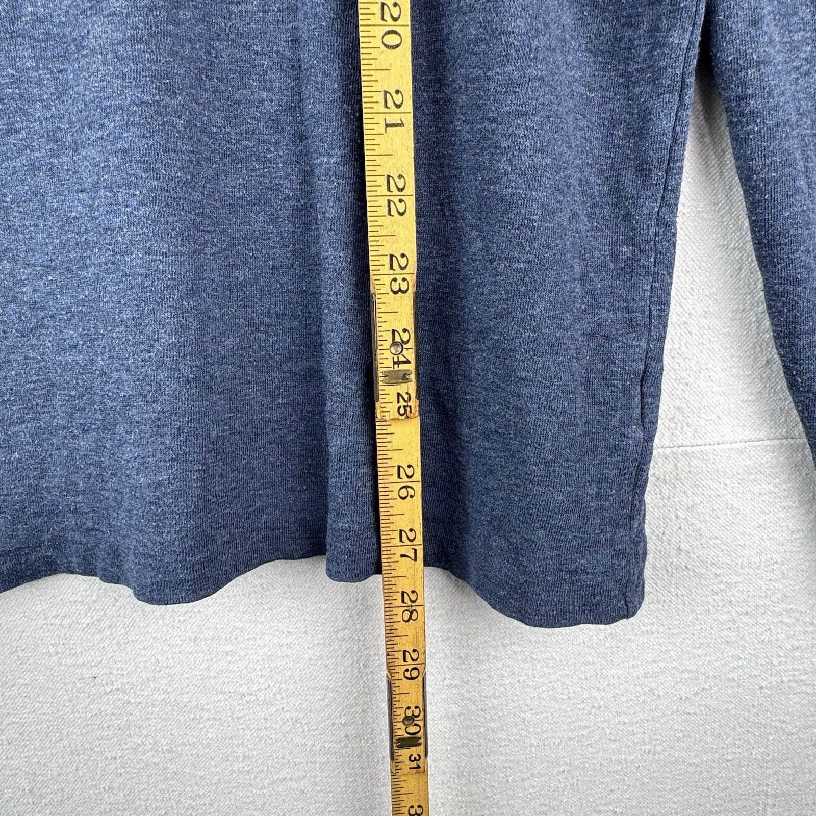 Vtg Polo Ralph Lauren Shirt Mens XL Blue Long Sleeve Henley 100% Cotton *Read