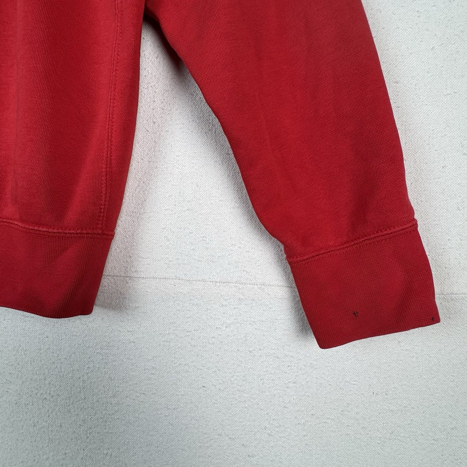 Nike Sportswear Men’s M Embroidered Fleece Hoodie Just Do It Red Black *read