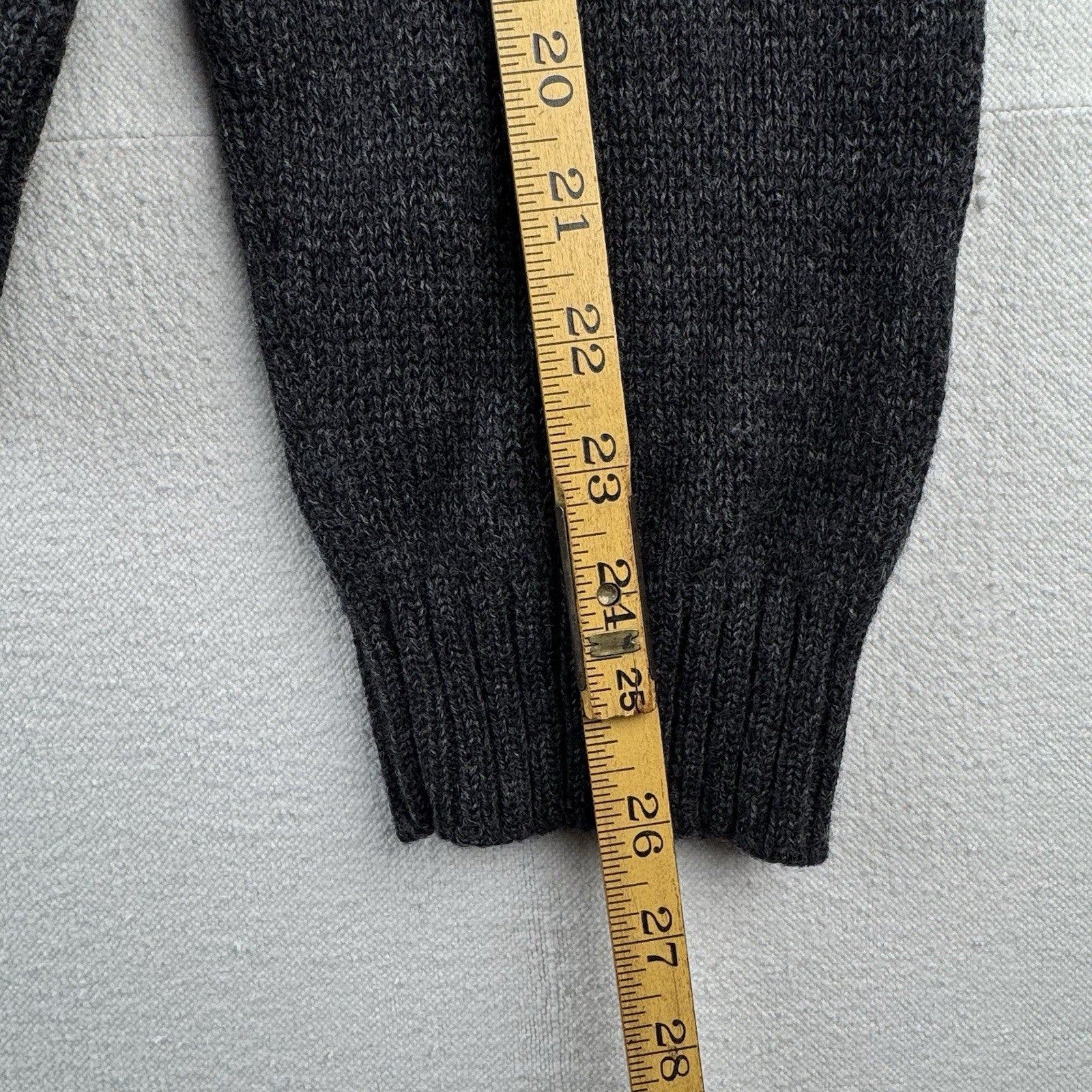90’s Vtg Polo Ralph Lauren Roll Neck Wool Knit Sweater Mens XL Gray