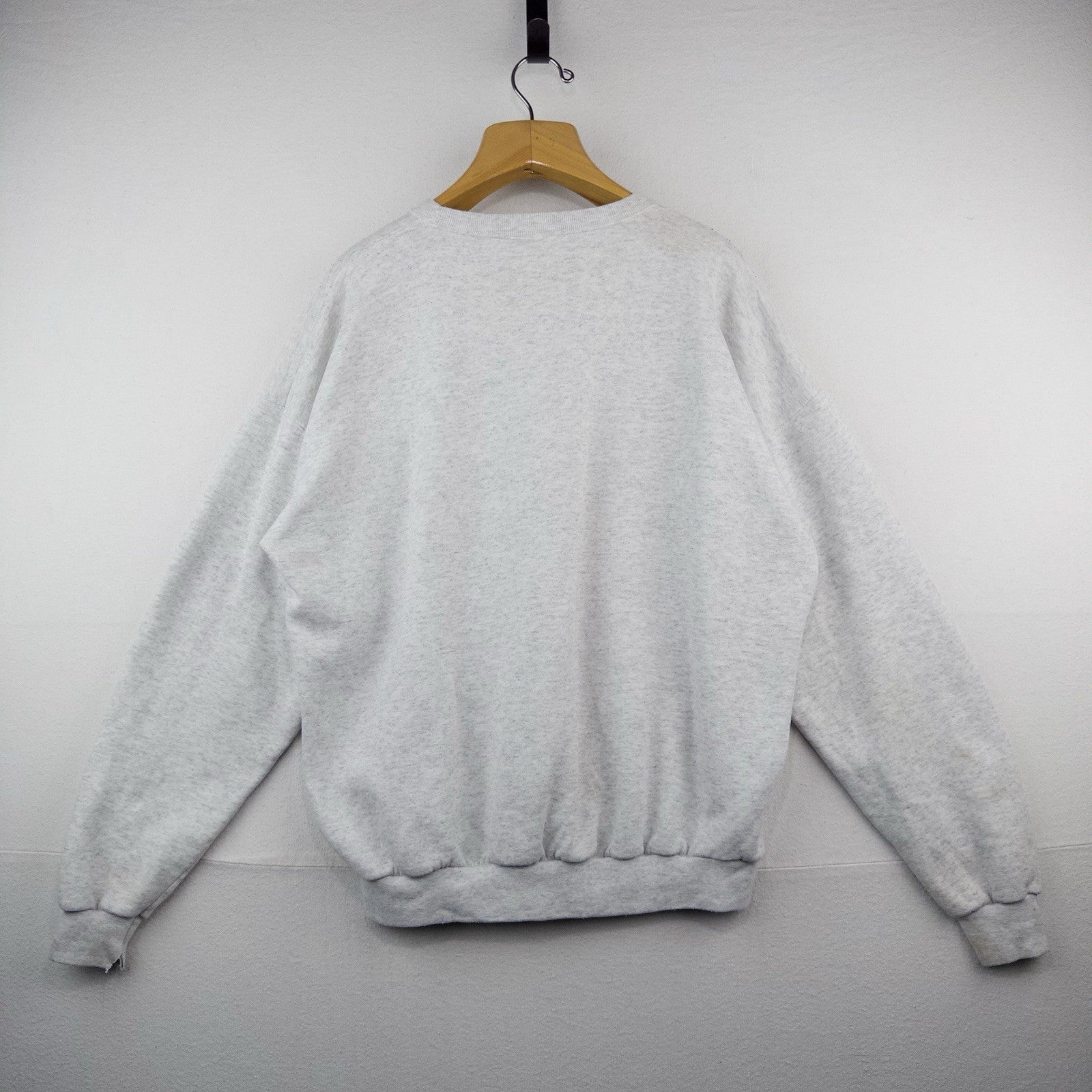 80’s Vtg USMC Military Santee Gray Print Sweatshirt Men’s XL Boxy Made in USA