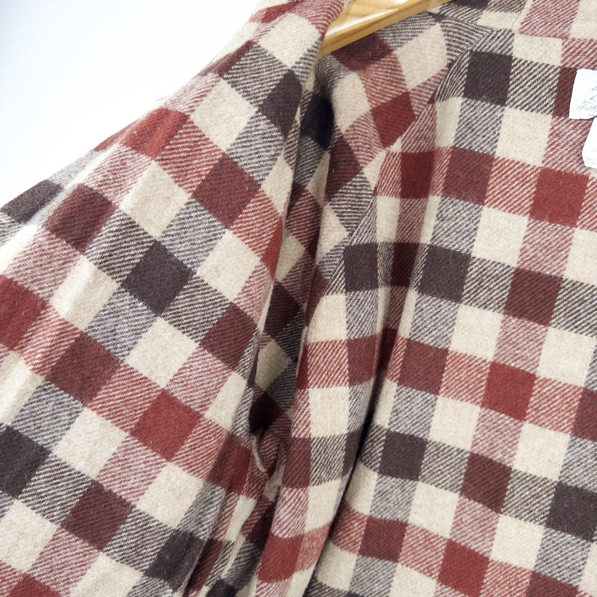 70’s Vtg Orvis Fishing Tackle Wool Blanket Lined Jacket Parka Men's XL Tan Brown