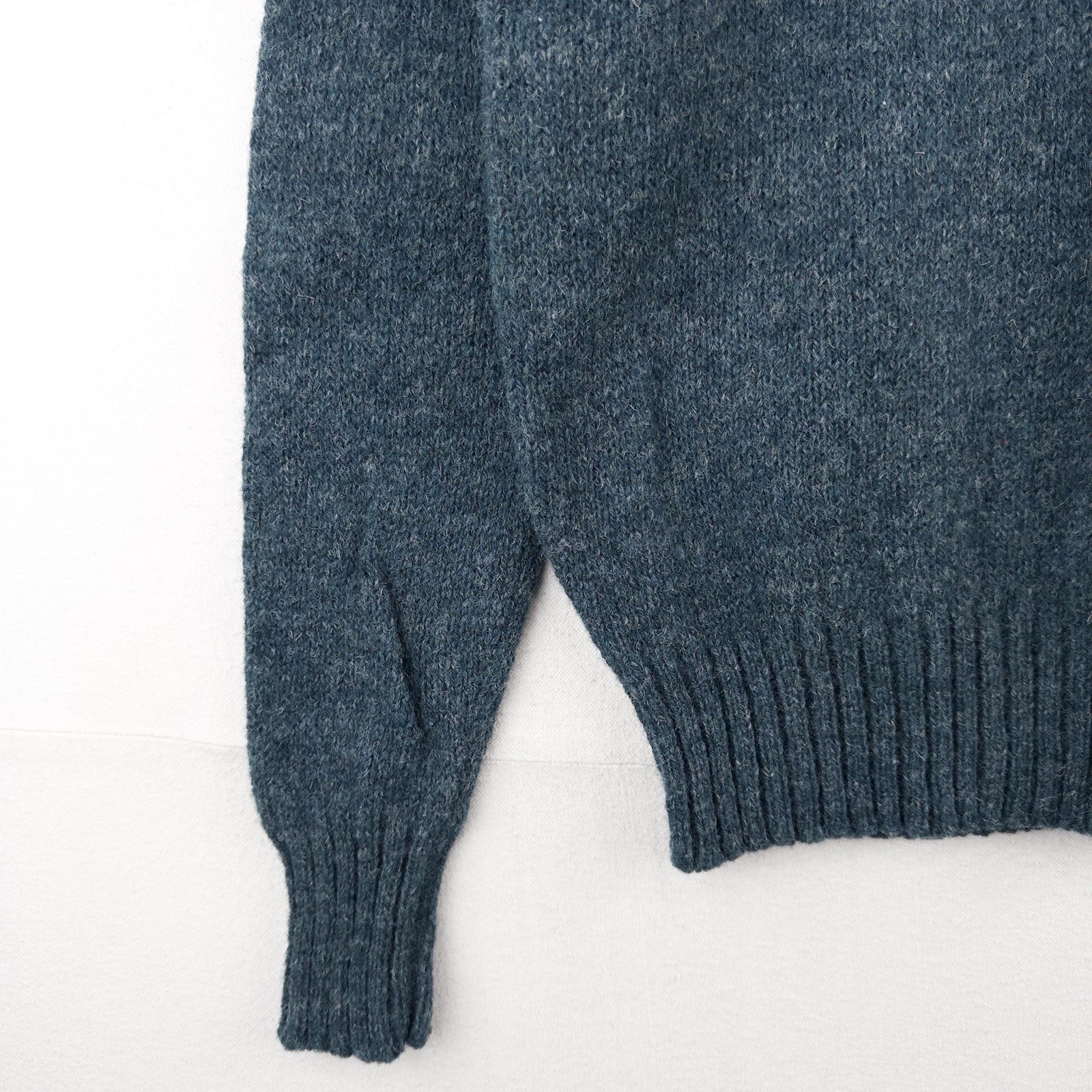 90’s Vtg Polo Ralph Lauren Men’s M 100% Wool Sweater Heathered Teal Blue Green