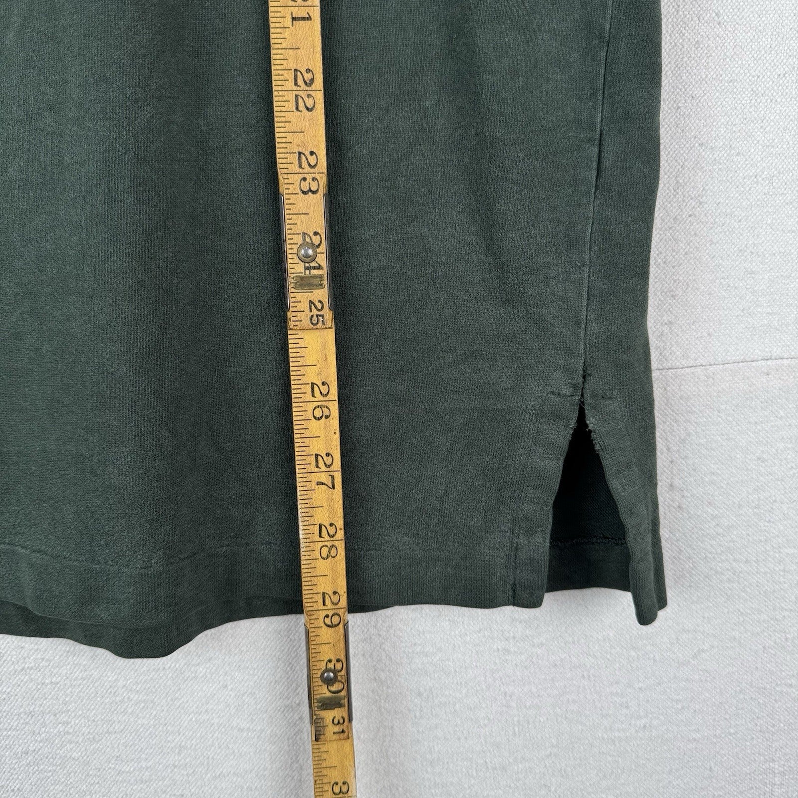90’s Vtg Polo Ralph Lauren Turtle Neck Shirt Men’s L Green Soft *Distressed